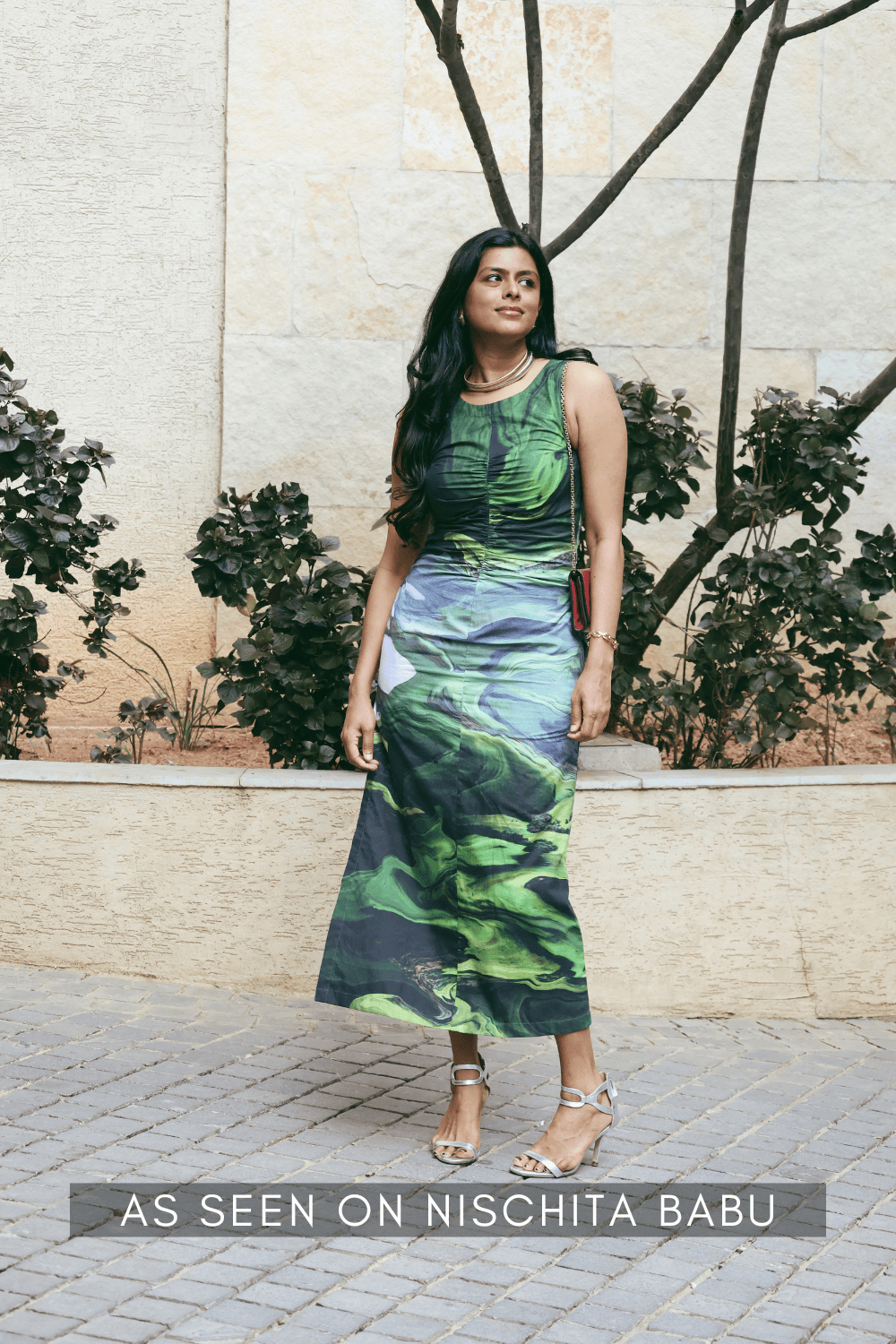 Sarah printed dress by Doodlage, stylish dress with colorful floral pattern and comfortable fit, perfect for casual wear.
