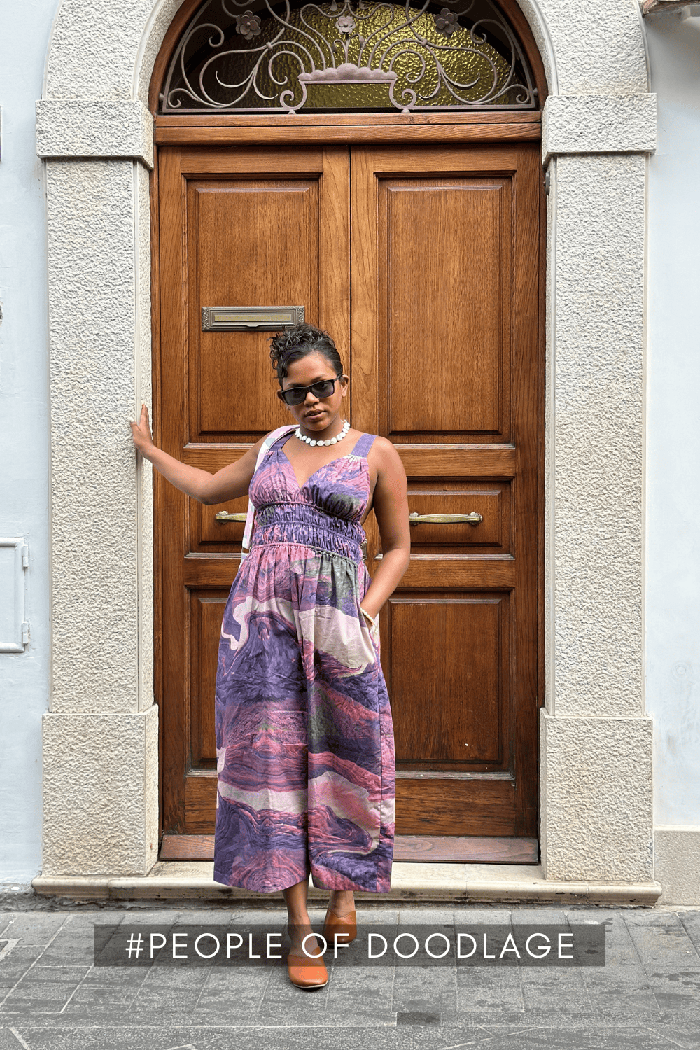 Doodlage August printed dress from dresses and tunics collection, featuring colorful floral print and lightweight fabric.