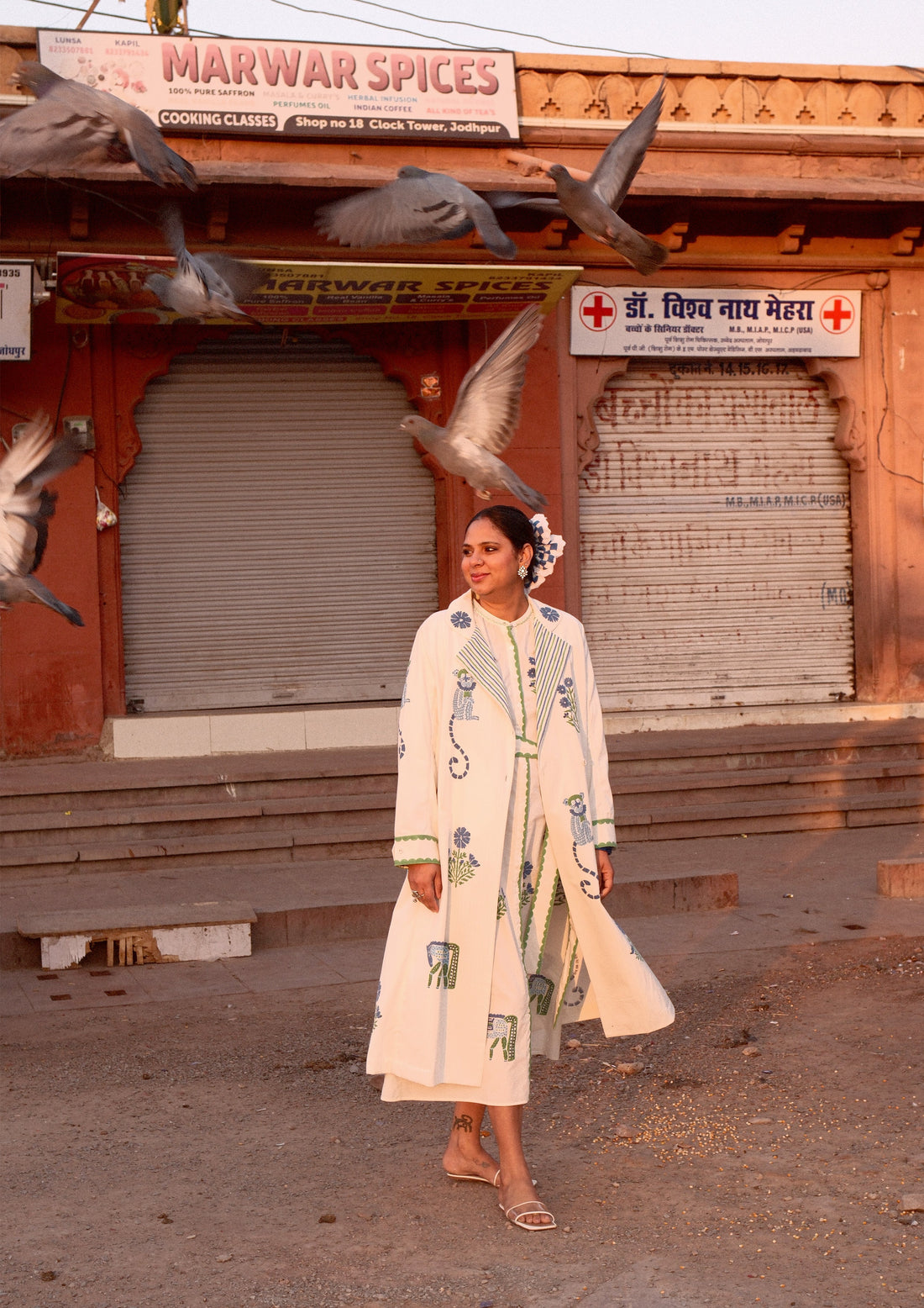 PALACE COAT JODHPUR MIX PRINT
