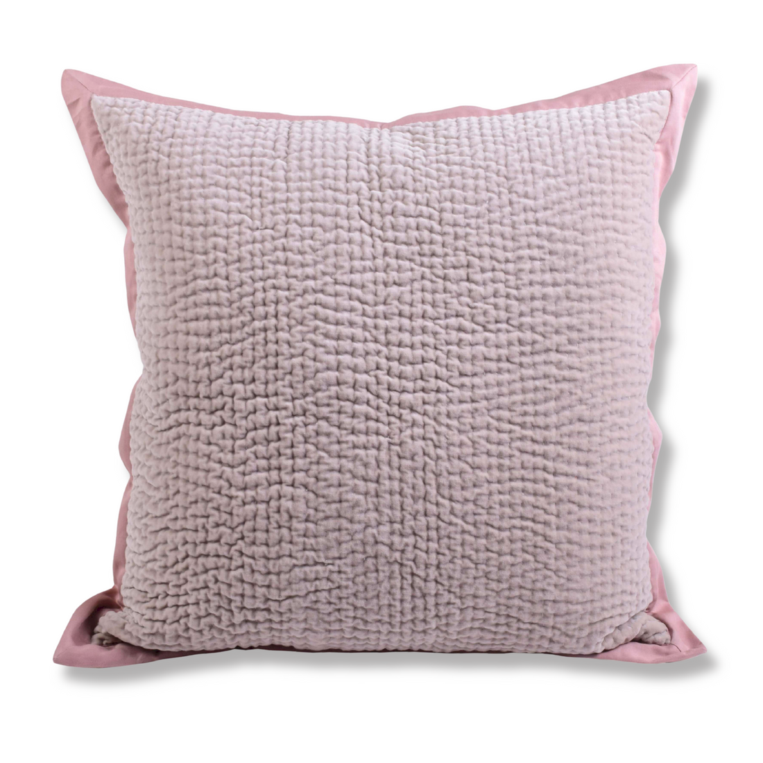 Blush Rose Velvet Cushion
