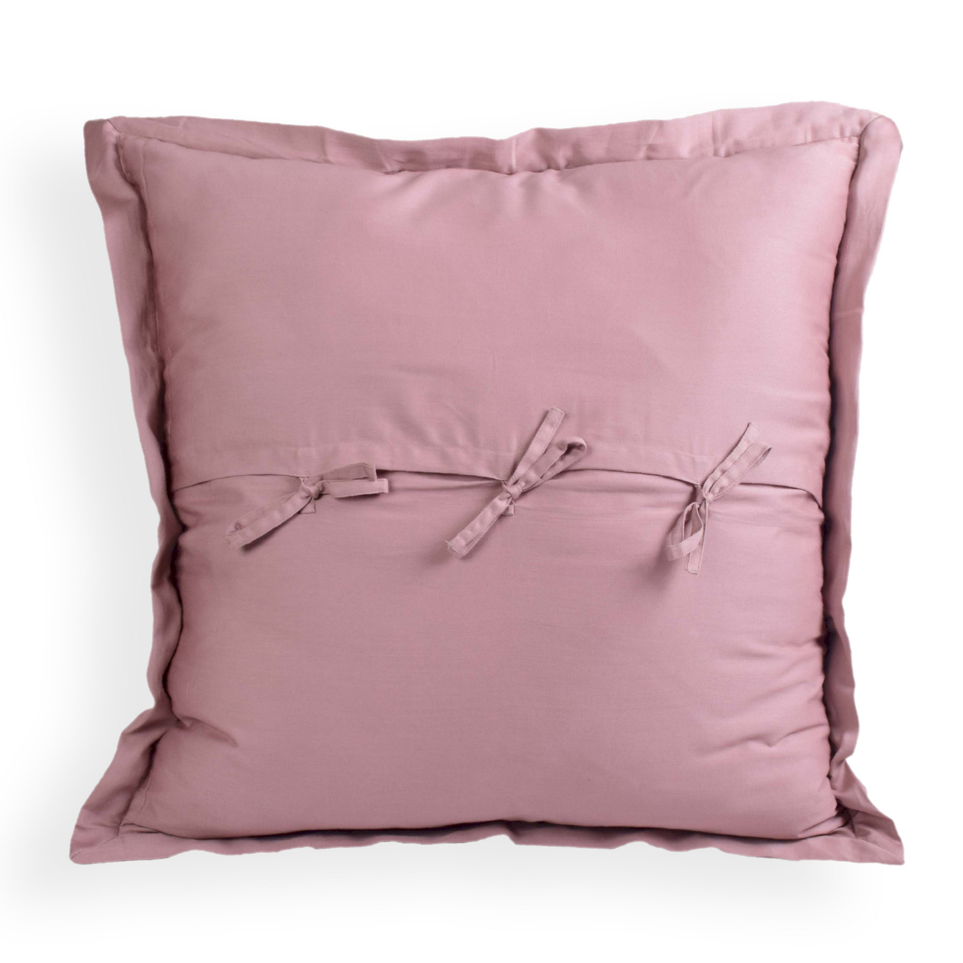 Blush Rose Velvet Cushion