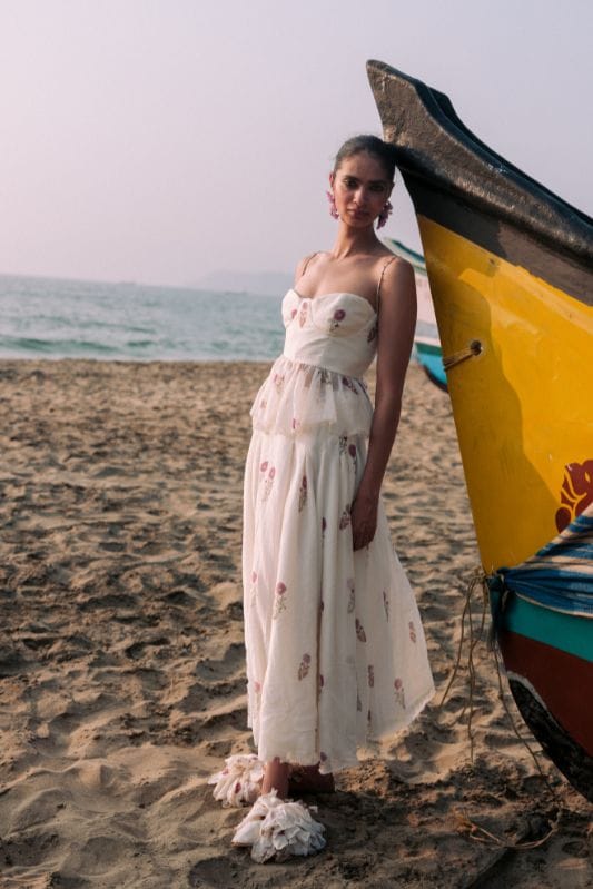 THE JODI LIFE Kulfi corset top, stylish sleeveless top with fitted design, ideal for trendy casual or party wear.