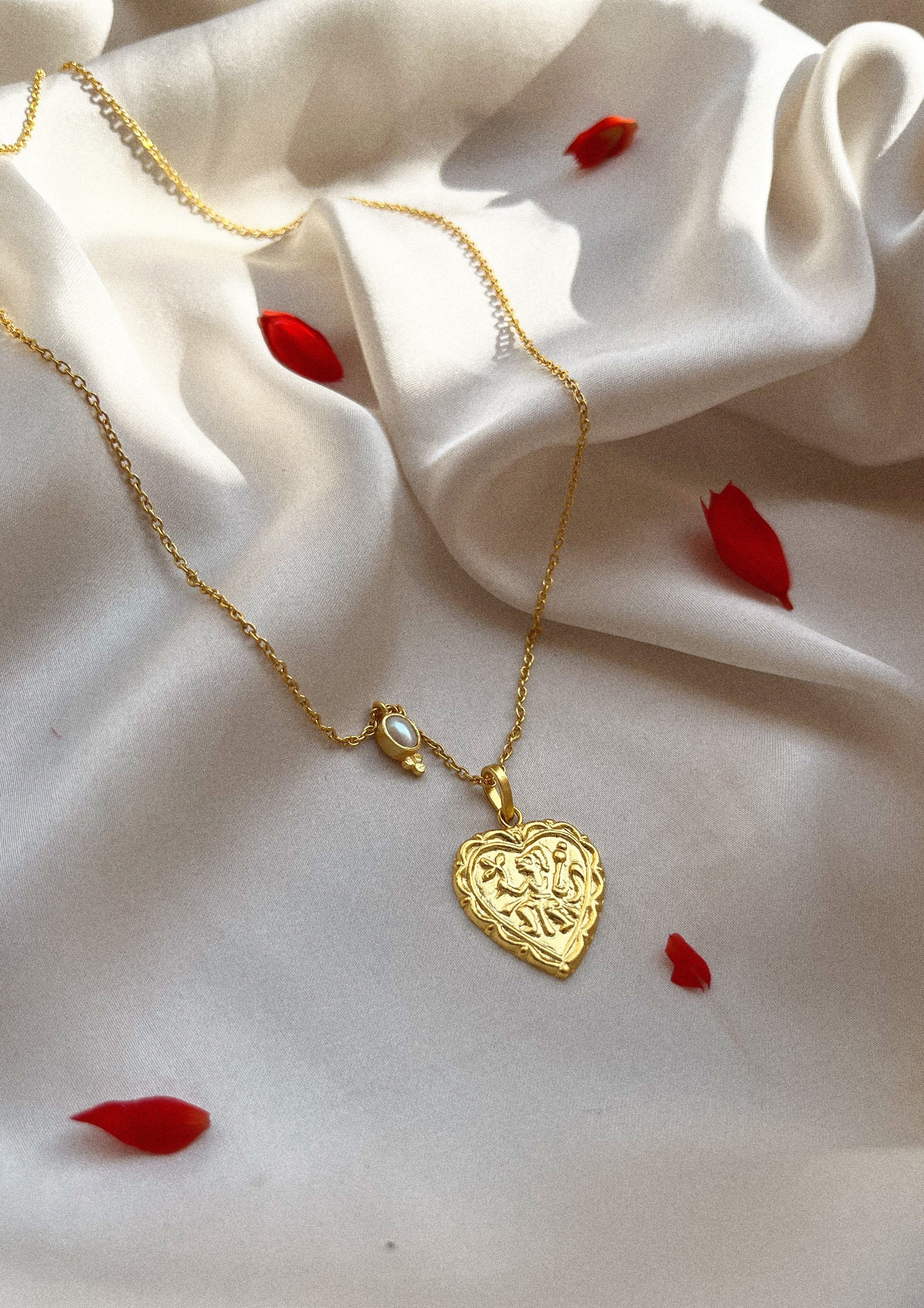 Heart-shaped accessory from The Raw India, featuring intricate design, ideal for fashion accessories and jewelry styling.