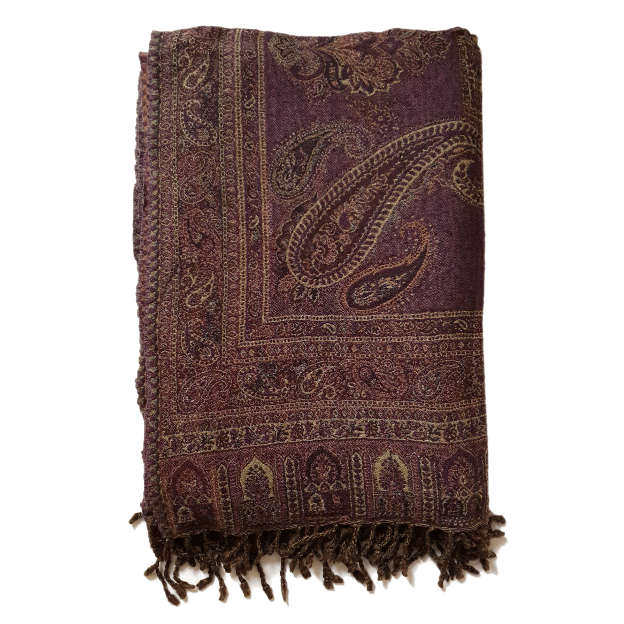 Bombaybirds Henna Ferns throw blanket featuring a vibrant botanical pattern on soft fabric, perfect for cozy living room decor.