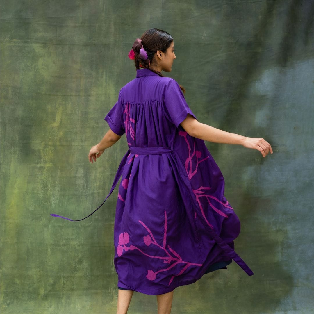 Doodlage Zora embroidered dress with intricate floral embroidery, lightweight fabric, and a flowing silhouette.