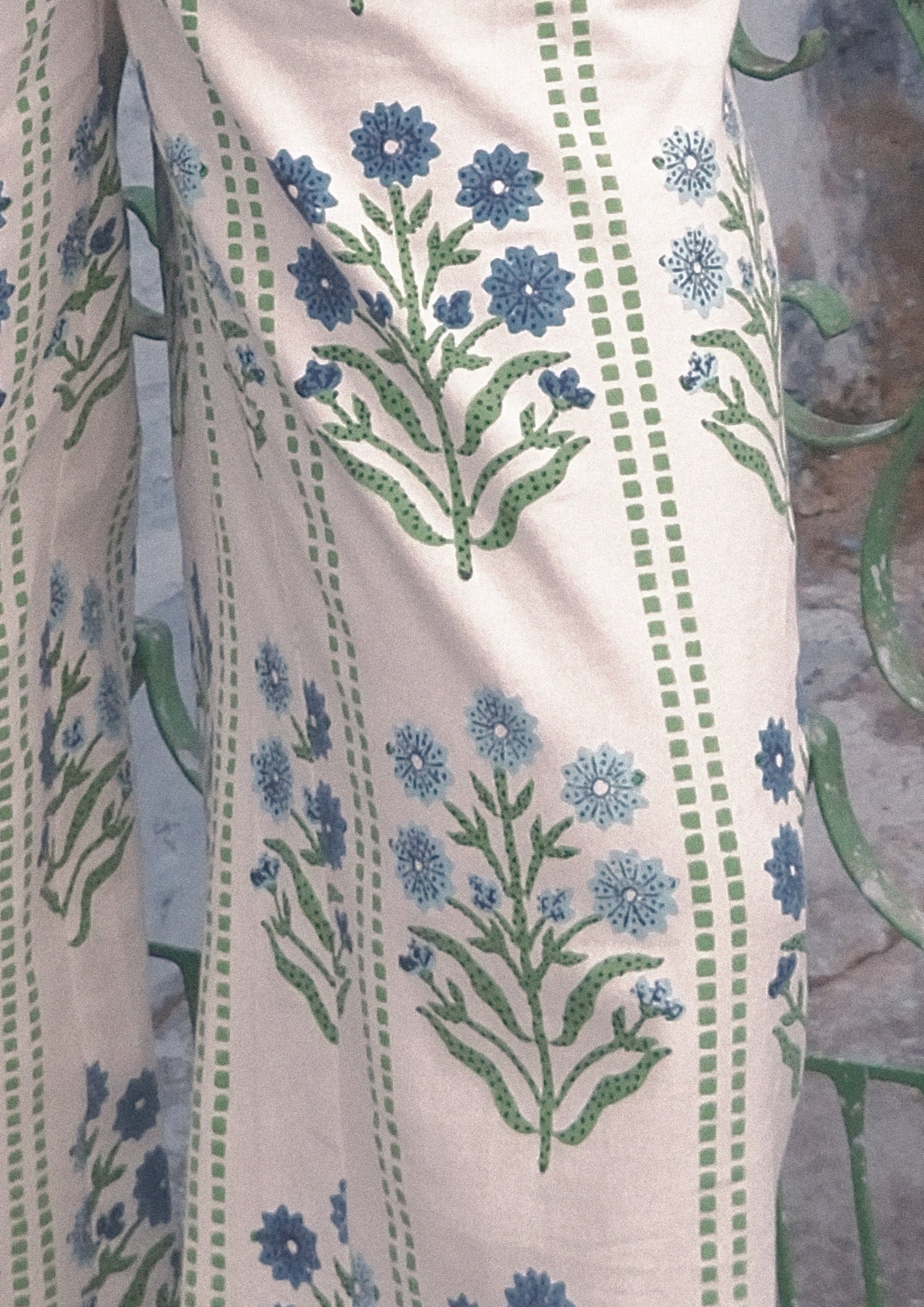 The Raw India Amer jodhpur pants with buta stripe pattern, featuring traditional Indian bottoms with vibrant stripe design.