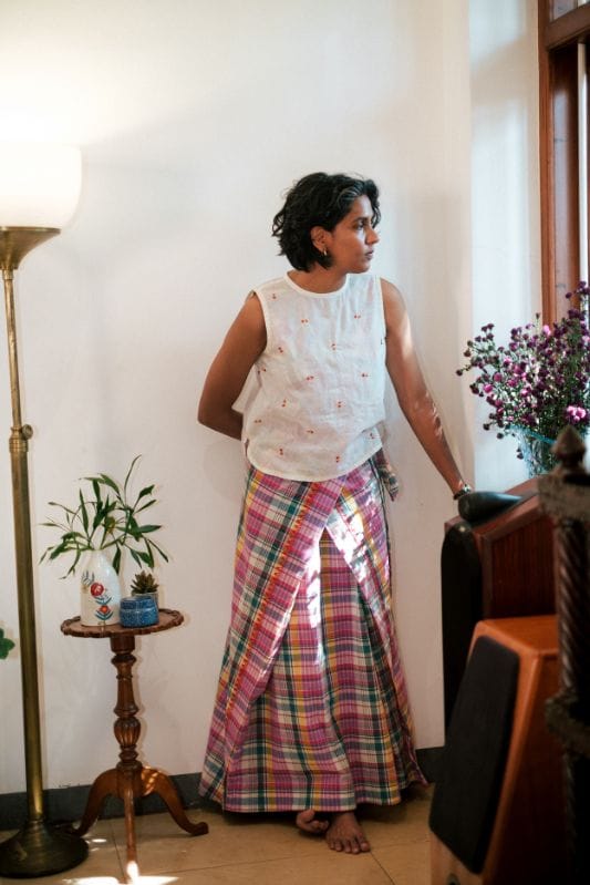JODI Jaal Sadra top, stylish ethnic blouse with intricate embroidery and vibrant design, worn as traditional or casual wear.