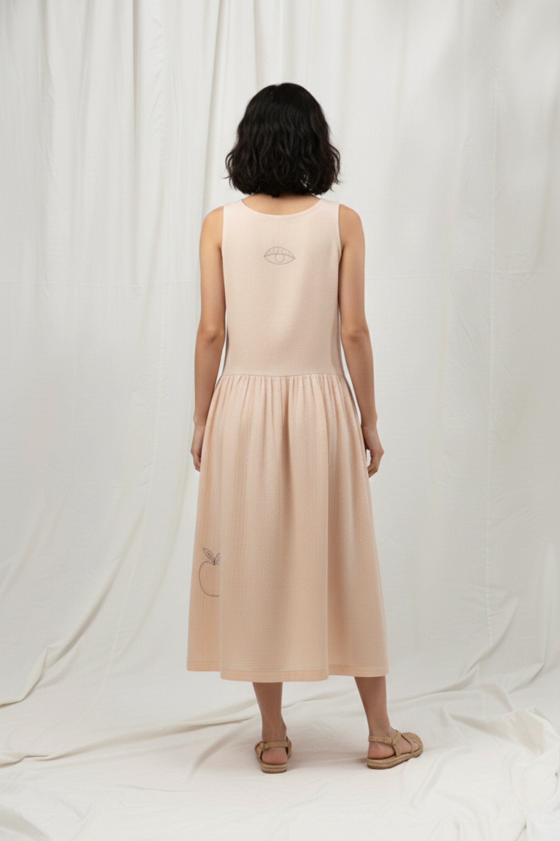 Doodlage Susan drop waist dress featuring a relaxed fit, stylish drop waist design, and lightweight fabric for casual wear.