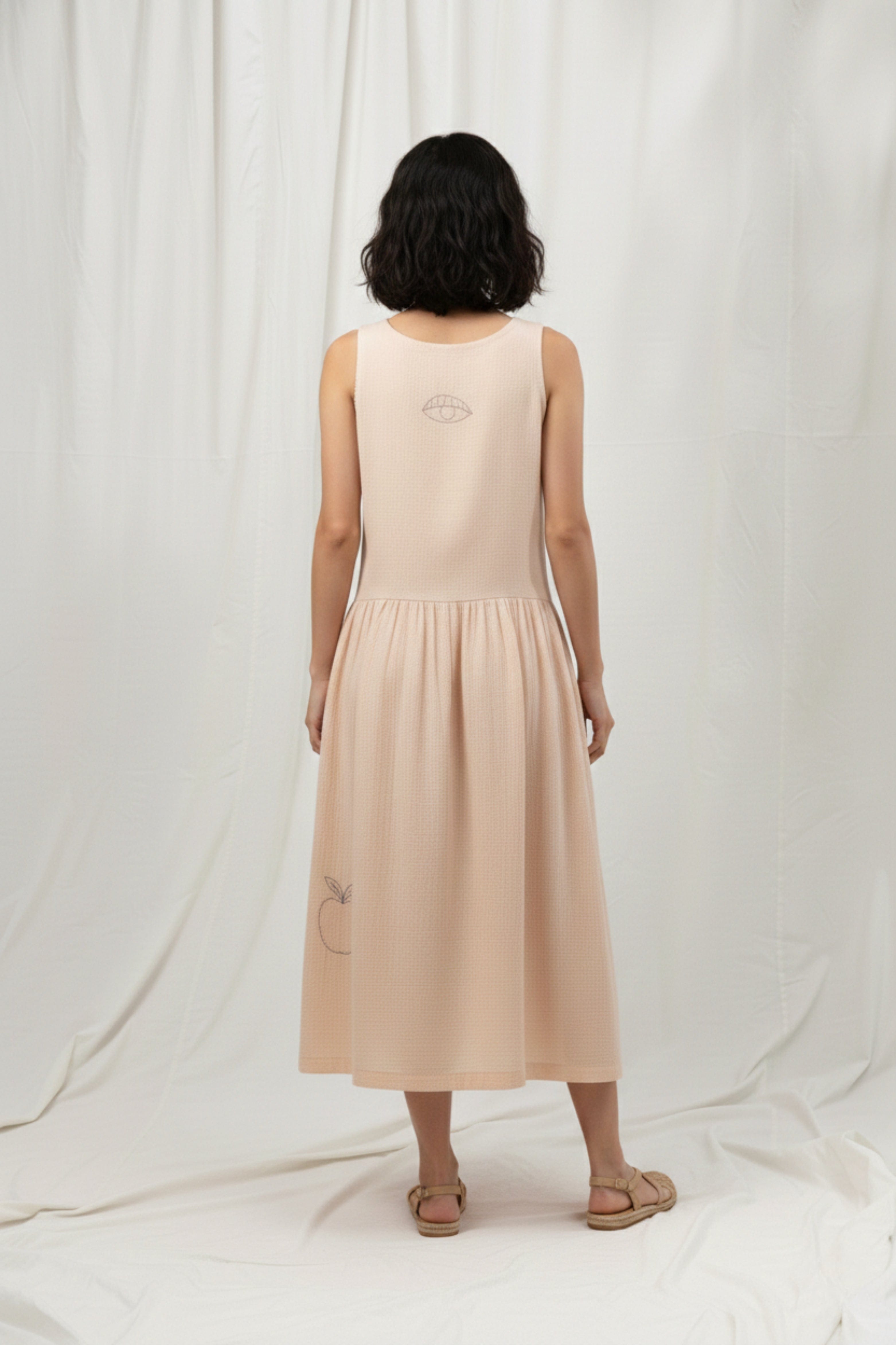 Doodlage Susan drop waist dress featuring a relaxed fit, stylish drop waist design, and lightweight fabric for casual wear.
