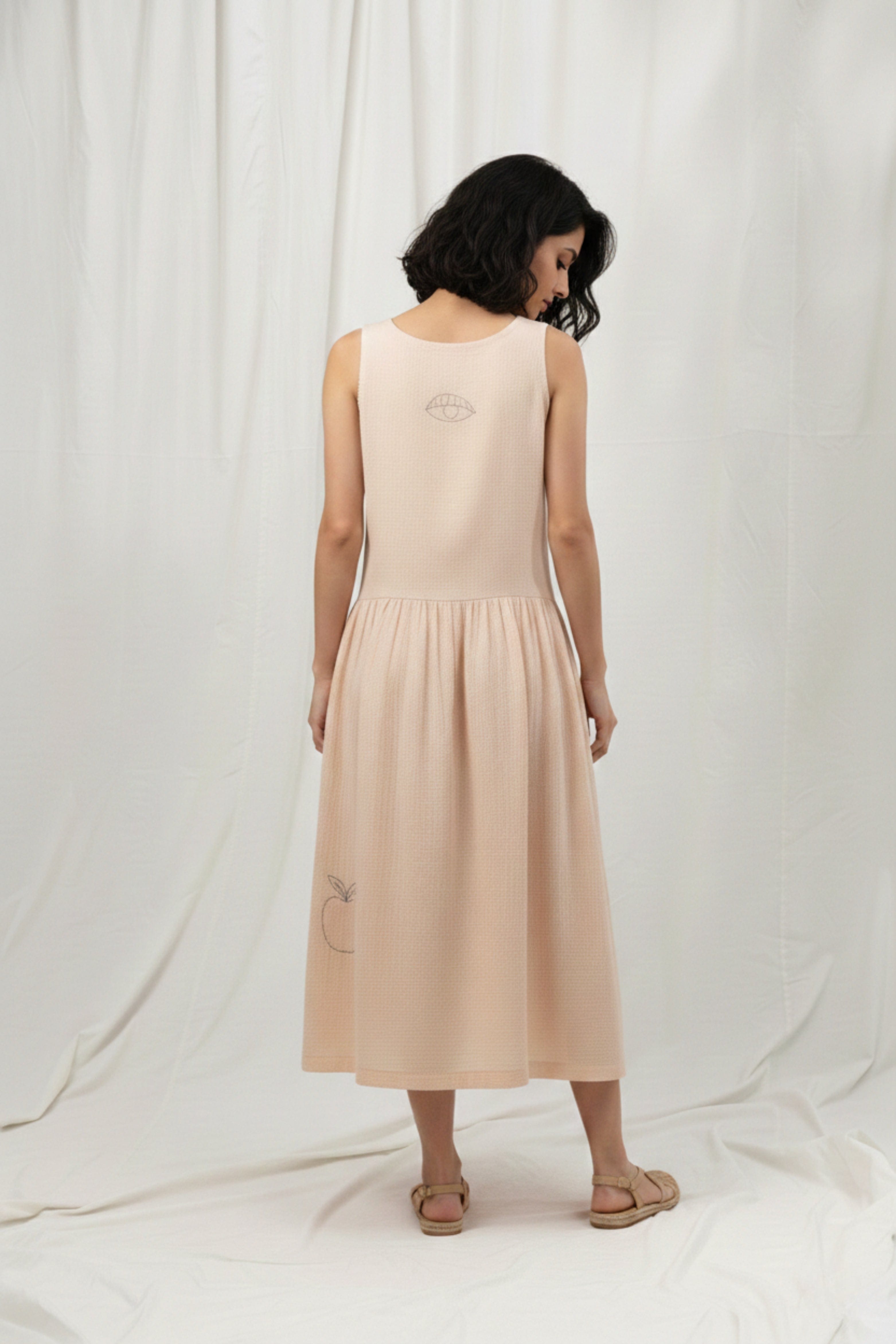 Doodlage Susan drop waist dress with a relaxed fit, featuring a stylish design and soft fabric, ideal for casual wear.