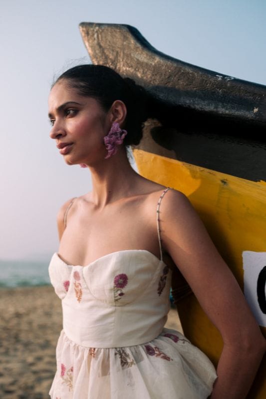 THE JODI LIFE Kulfi corset top, stylish sleeveless top with fitted design, ideal for trendy casual or party wear.