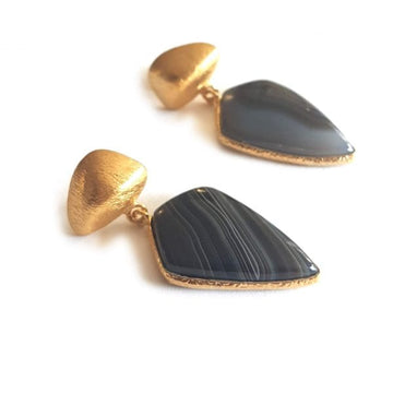 Bombaybirds Junon earrings featuring elegant design with gold-tone finish and intricate detailing, perfect for stylish accessories.