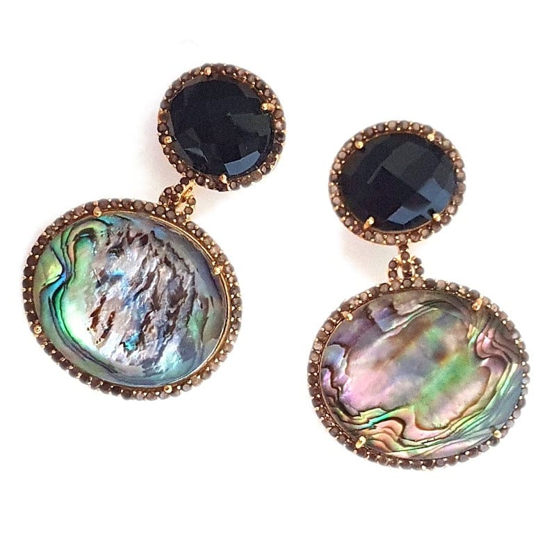 Bombaybirds Ava earrings featuring stylish, elegant drop design with gold-tone finish, perfect for casual or formal wear.