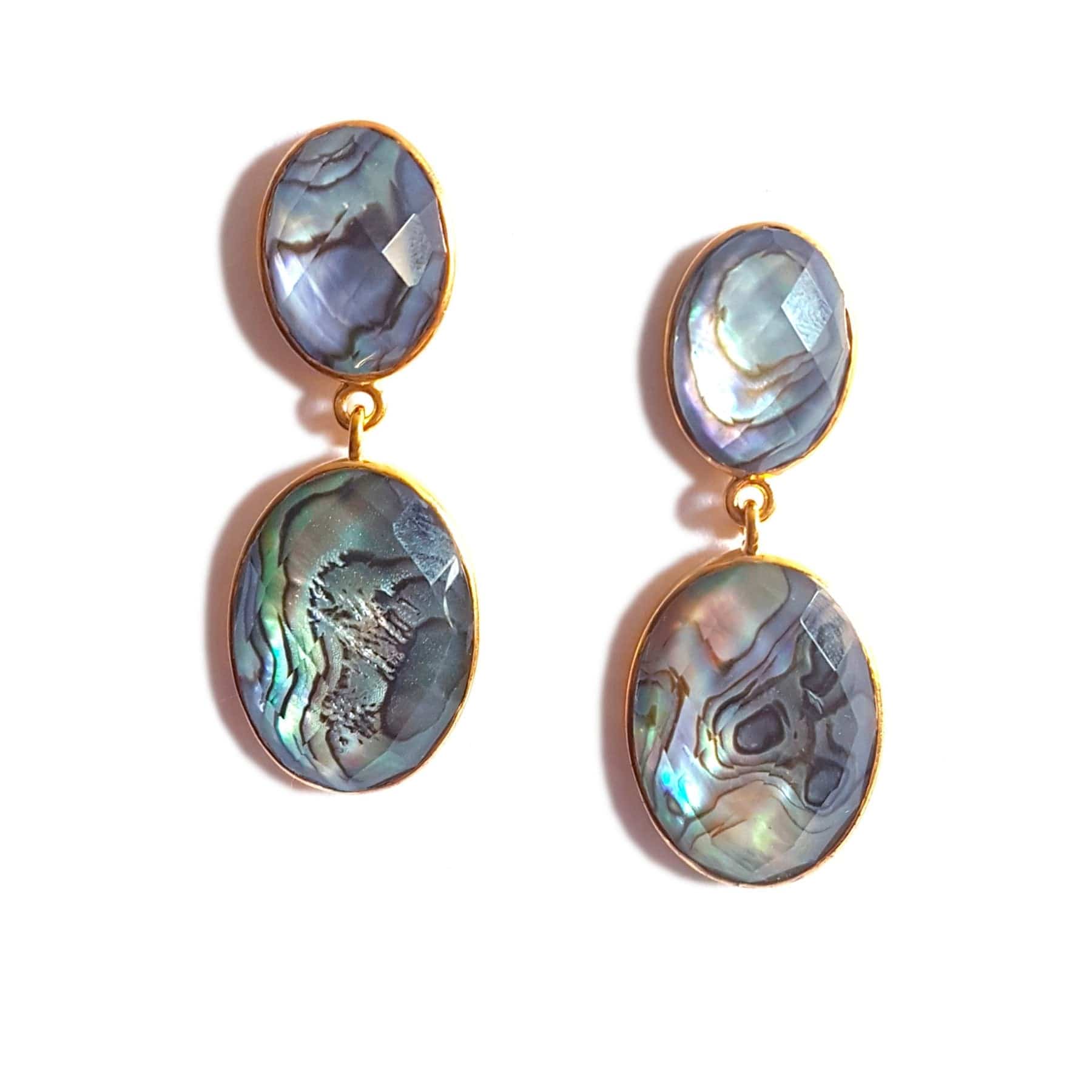 Elegant Bijli earrings by Bombaybirds featuring intricate design and shiny metallic finish, displayed on a plain background.