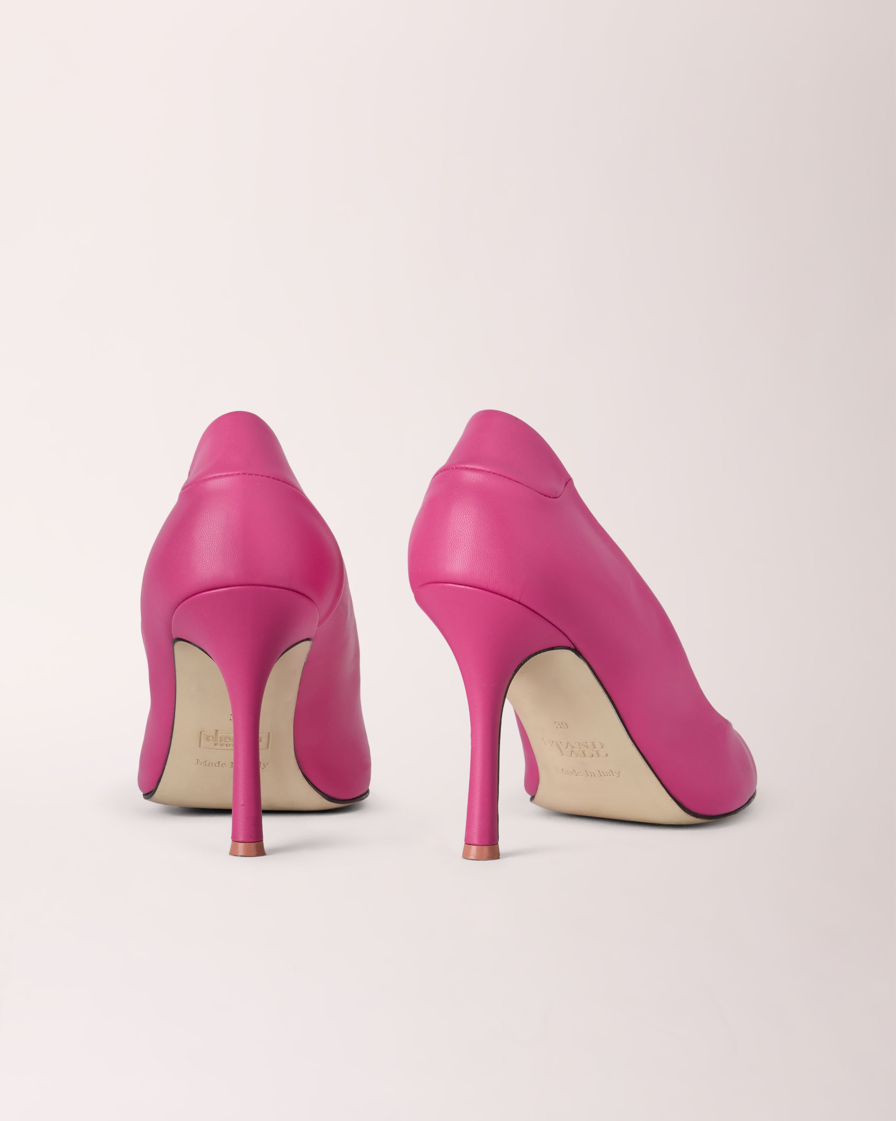 Classic Cheeletto Pump | Light Grain | Pink