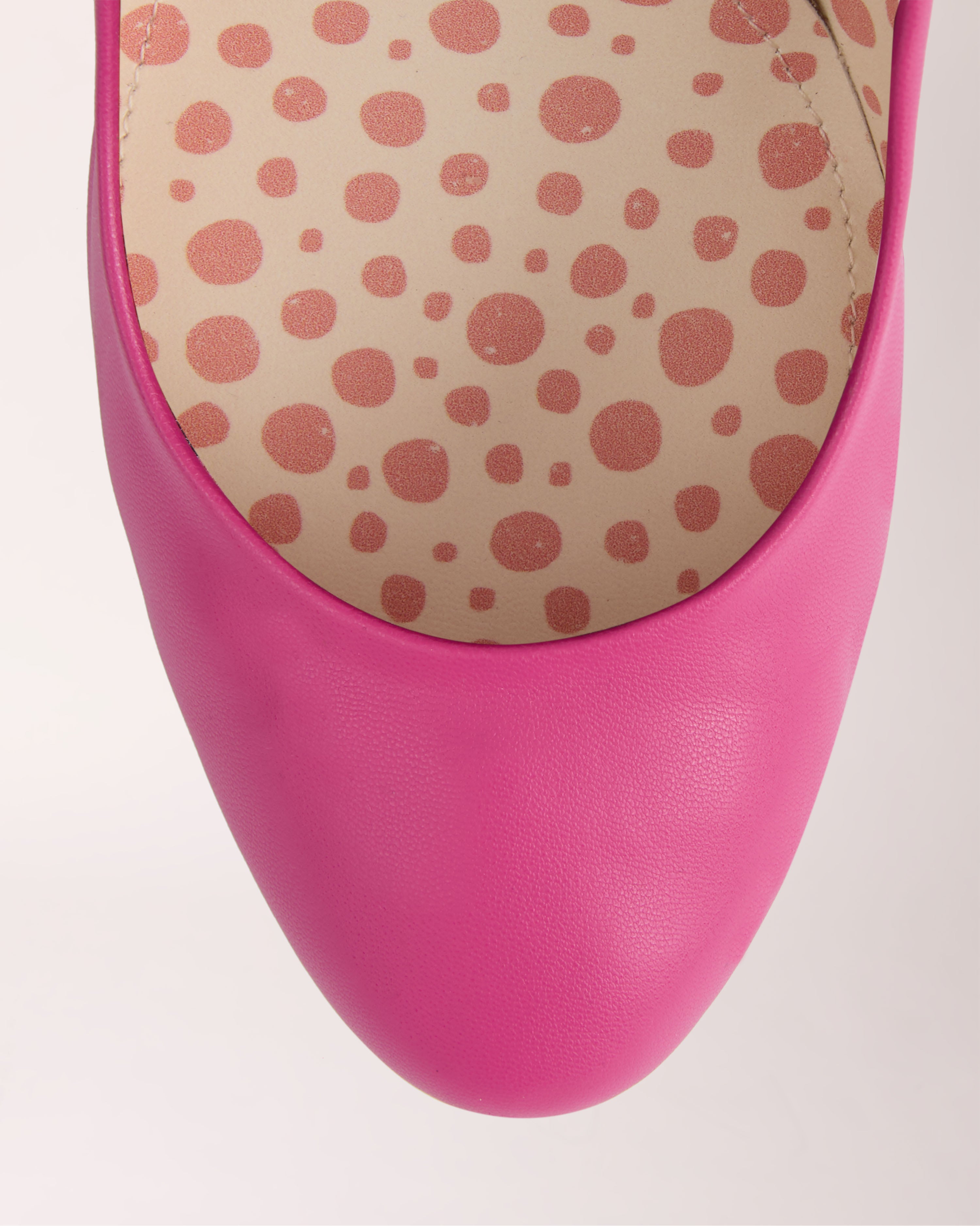 Classic Cheeletto Pump | Light Grain | Pink