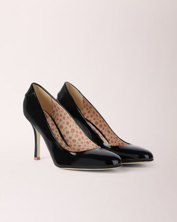 Classic Cheeletto Pump | Patent | Black