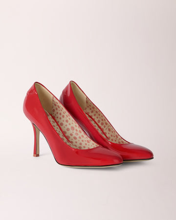 Classic Cheeletto Pump | Patent | Red