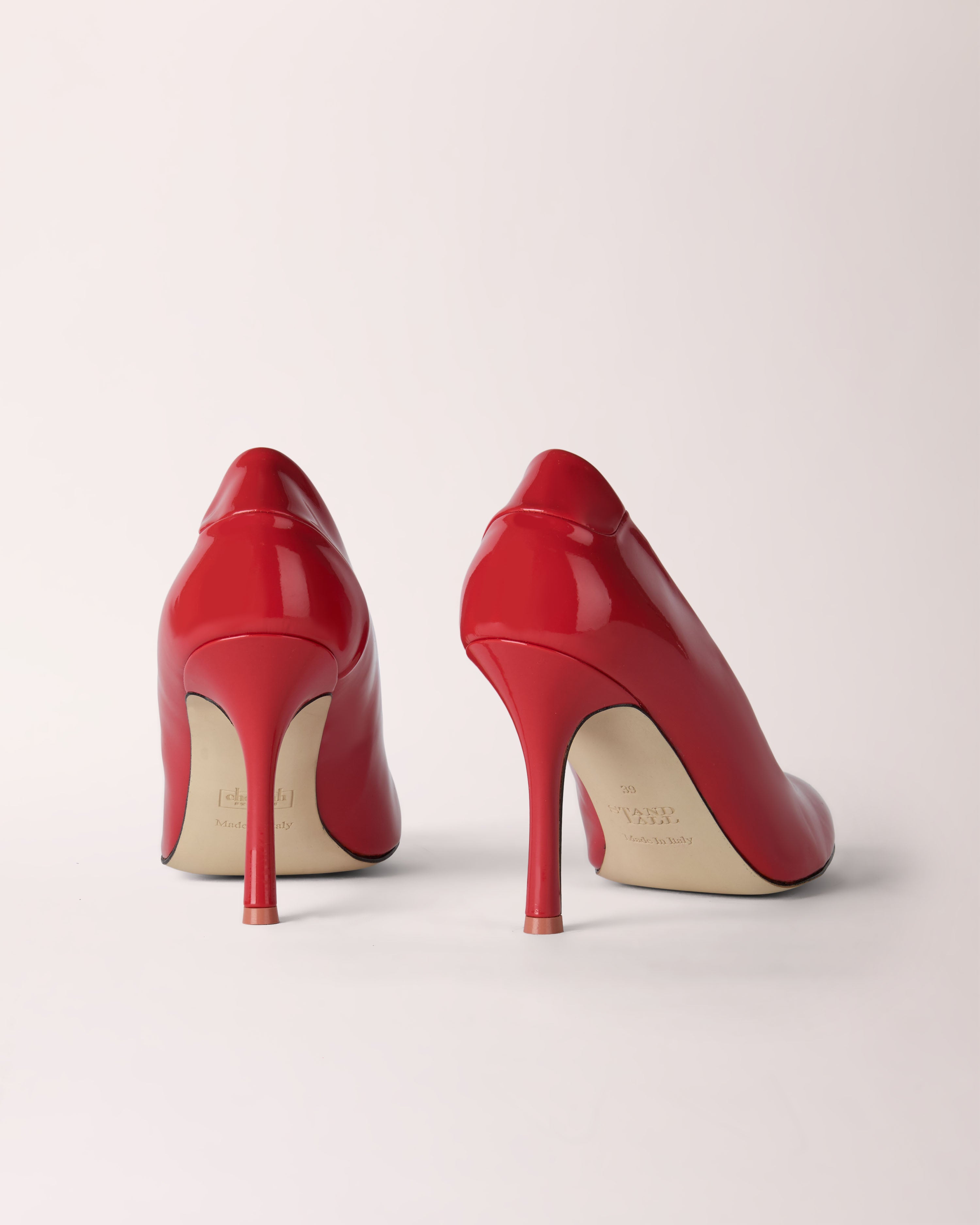 Classic Cheeletto Pump | Patent | Red