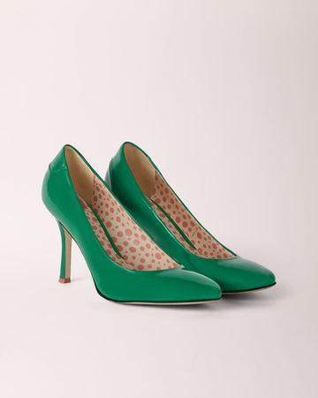 Classic Cheeletto Pump | Patent | Green