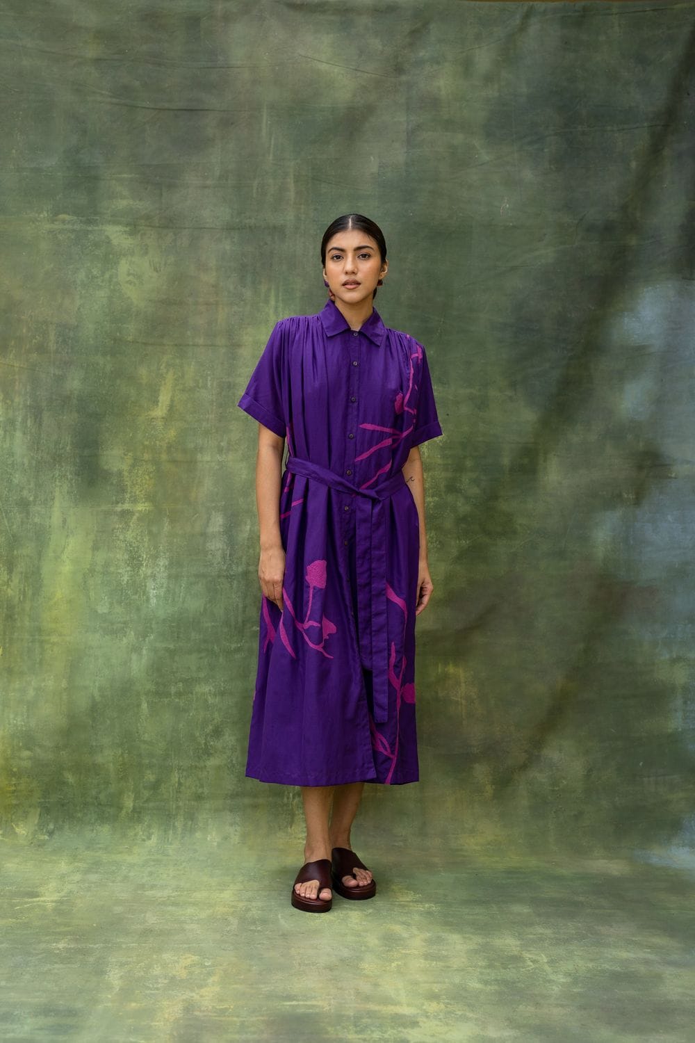 Doodlage Zora embroidered dress with intricate floral embroidery, lightweight fabric, and a relaxed fit perfect for casual wear.