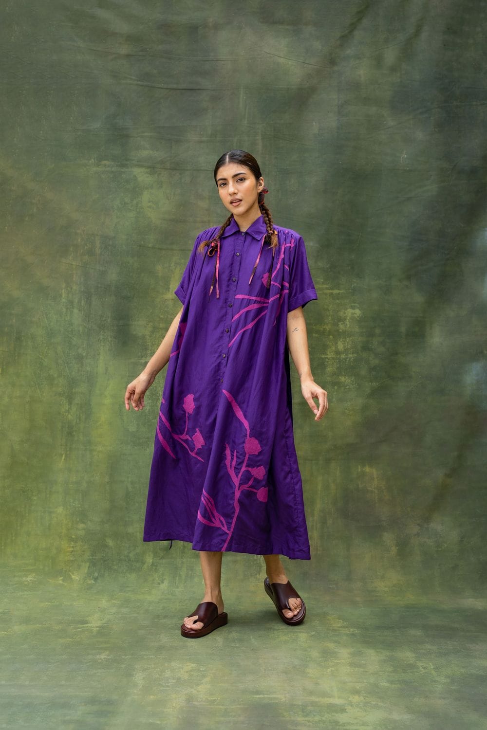 Doodlage Zora embroidered dress with detailed floral embroidery, lightweight fabric, and a feminine fit for casual or semi-formal wear.
