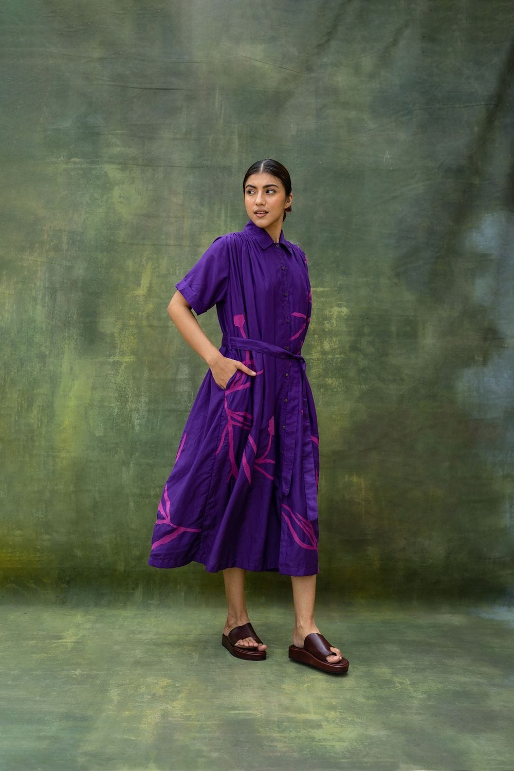 Doodlage Zora embroidered dress in vibrant fabric featuring intricate embroidery and a stylish, elegant design.