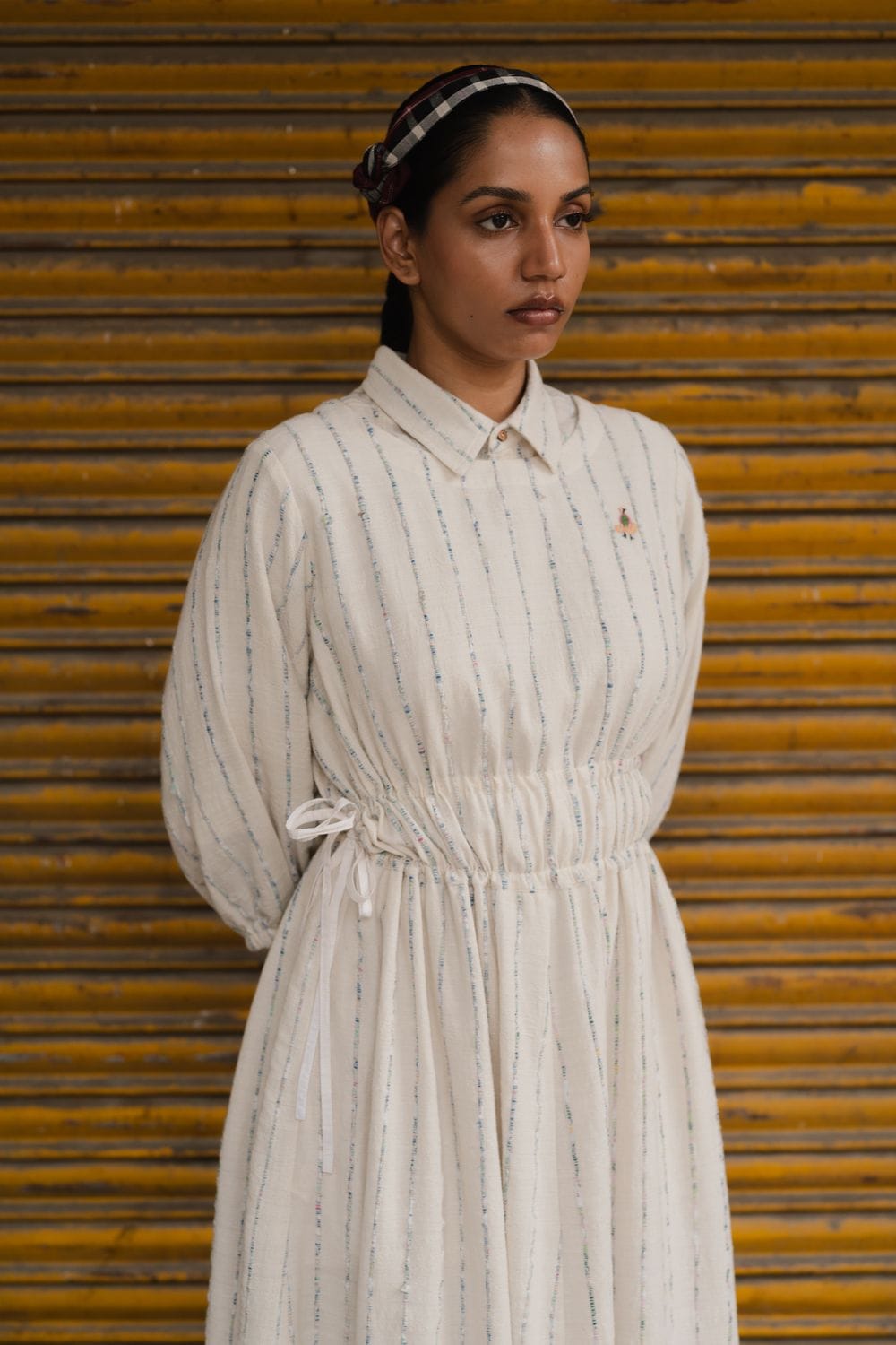 Doodlage Catherine oversized dress in lightweight fabric, featuring a relaxed fit with long sleeves and a flowy silhouette.
