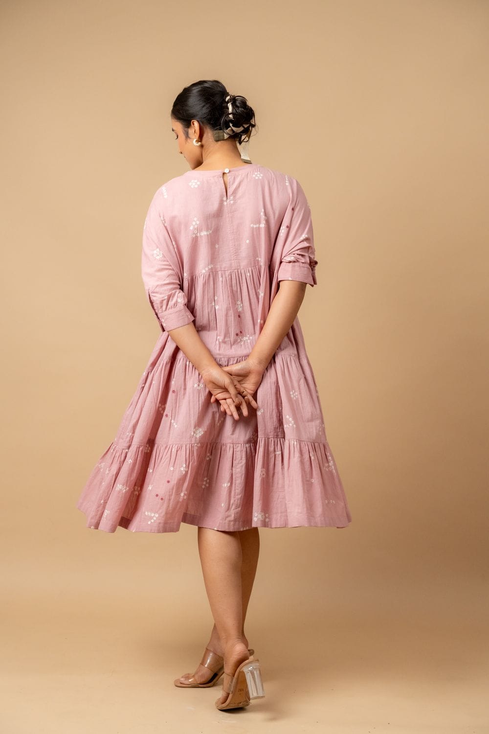 Doodlage Adele one size dress in a stylish, comfortable design, featuring a flowing silhouette and unique fabric details.