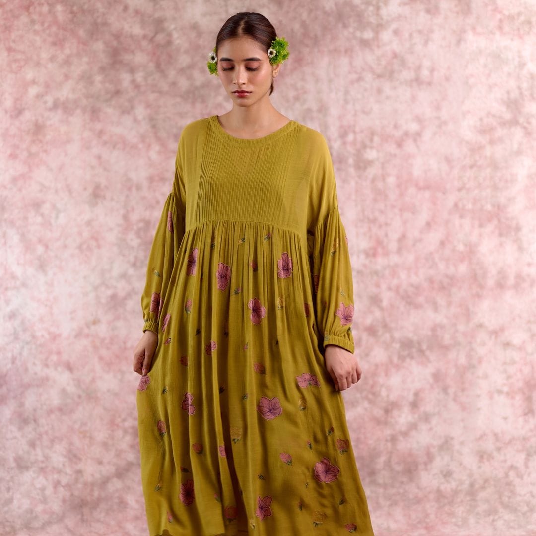 Doodlage Vera embroidered dress featuring intricate embroidery, lightweight fabric, and a stylish, elegant design perfect for casual wear