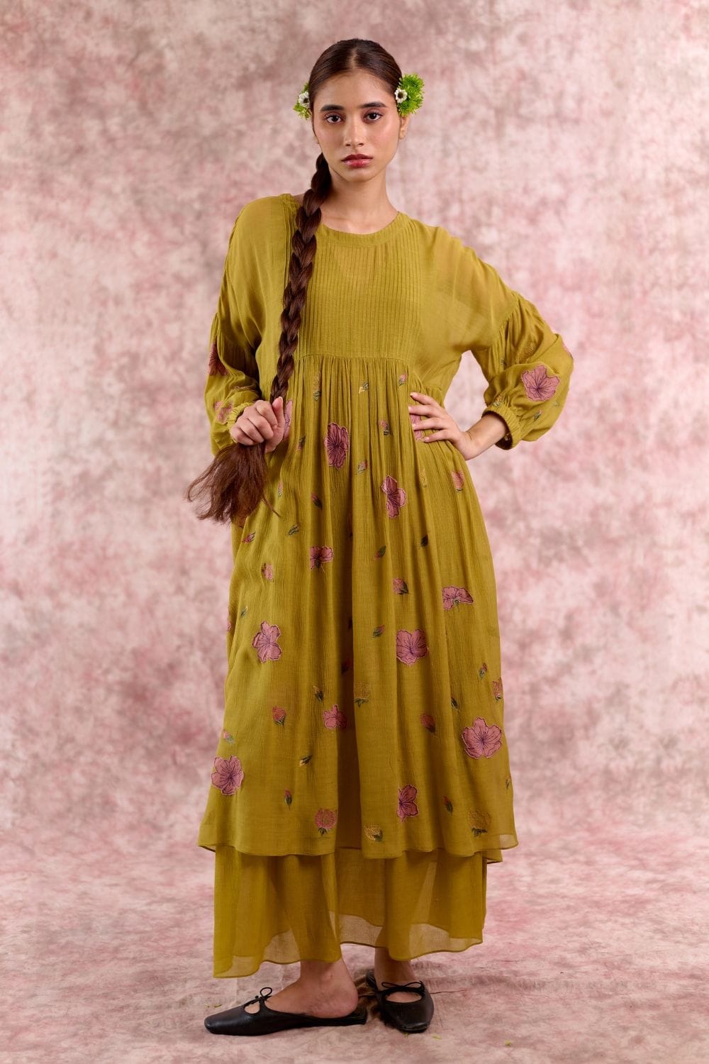 Doodlage Vera embroidered dress with intricate floral embroidery, sleeveless design, and lightweight fabric perfect for summer wear.