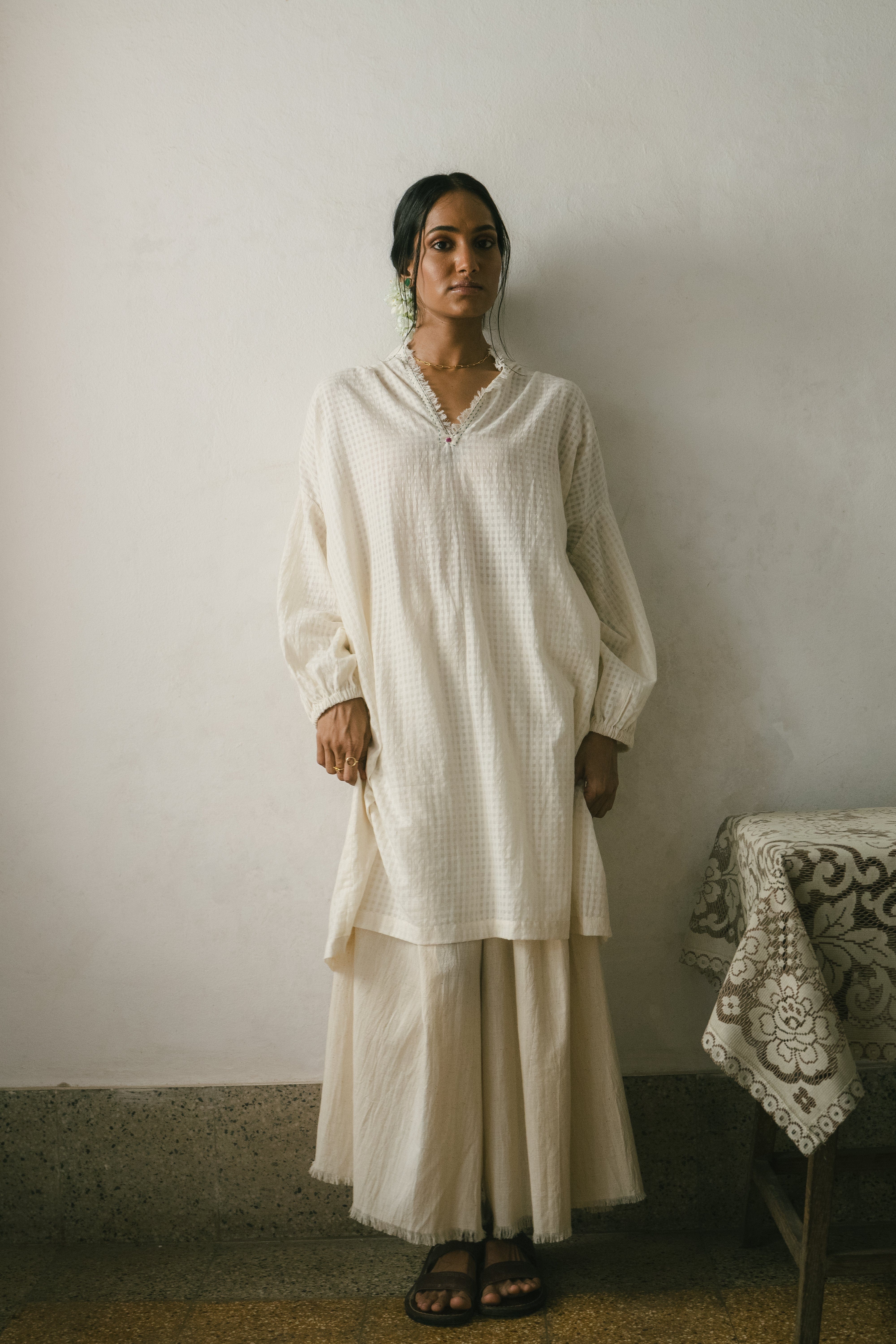 Deeta Iffat co-ord set with matching top and pants in soft fabric, stylish and comfortable for casual wear.