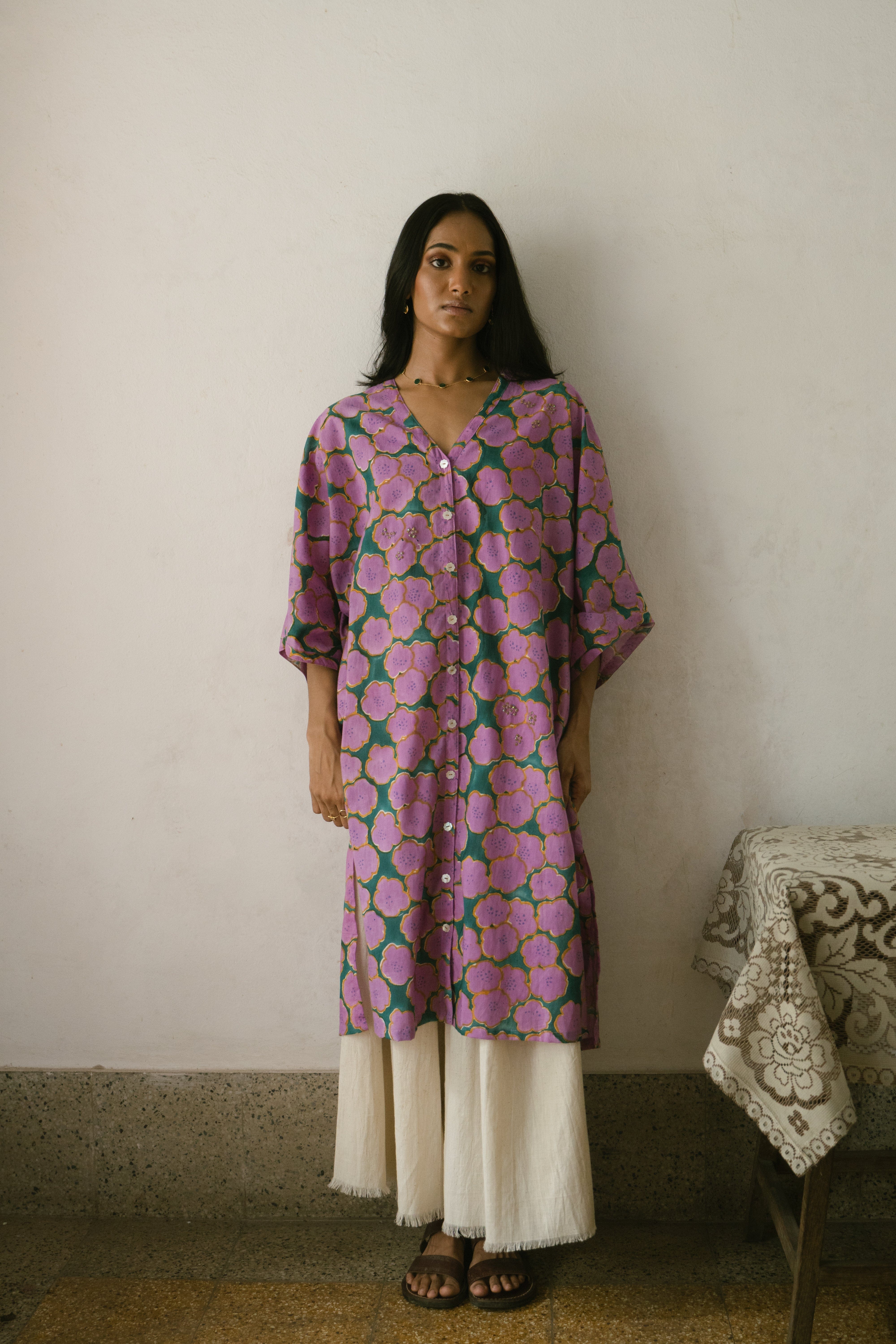 Deeta Clover co-ord set with matching top and pants in soft fabric, stylish and comfortable for casual wear.