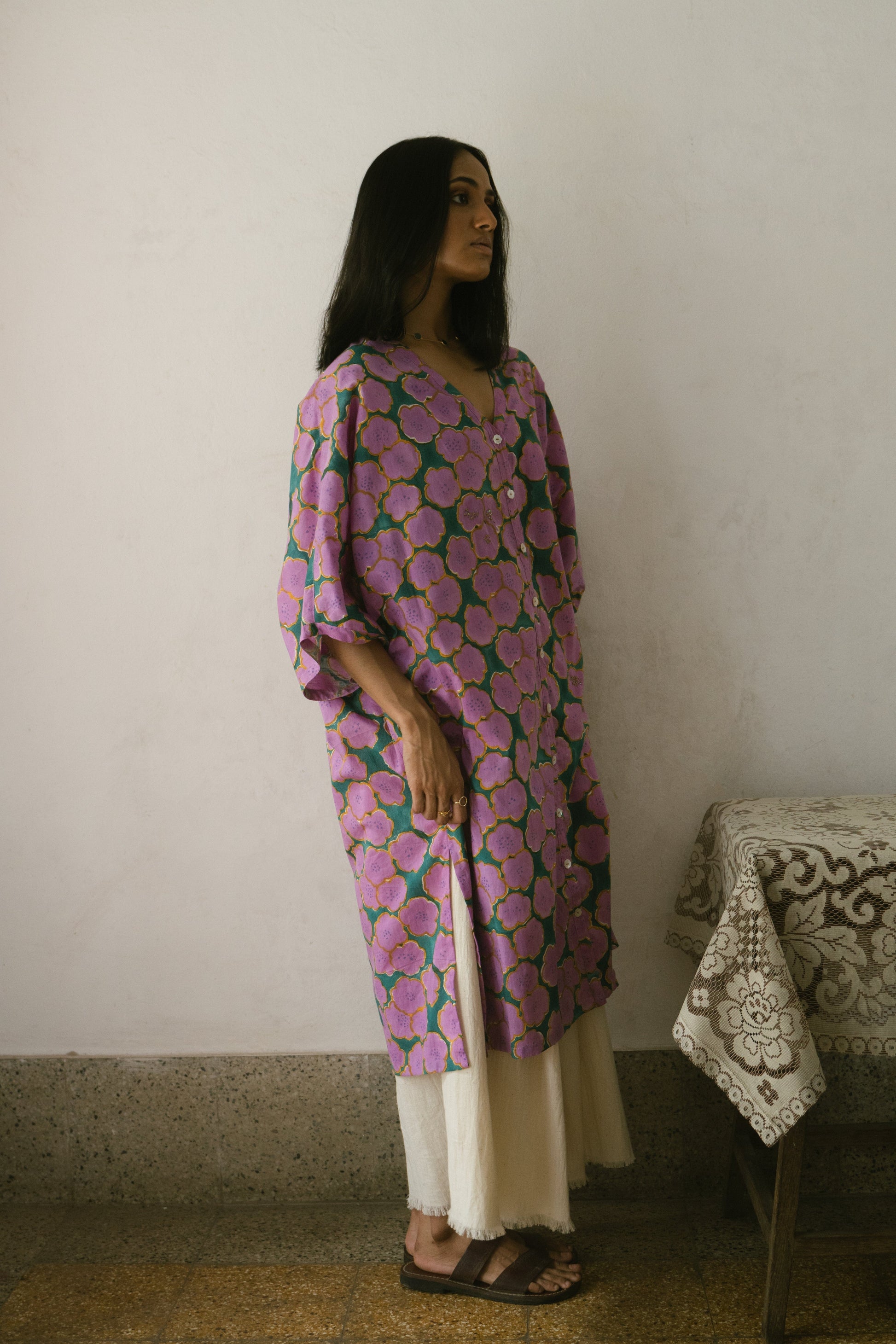 Deeta Clover coord set featuring a matching top and pants in a stylish design, perfect for casual or chic outfits.