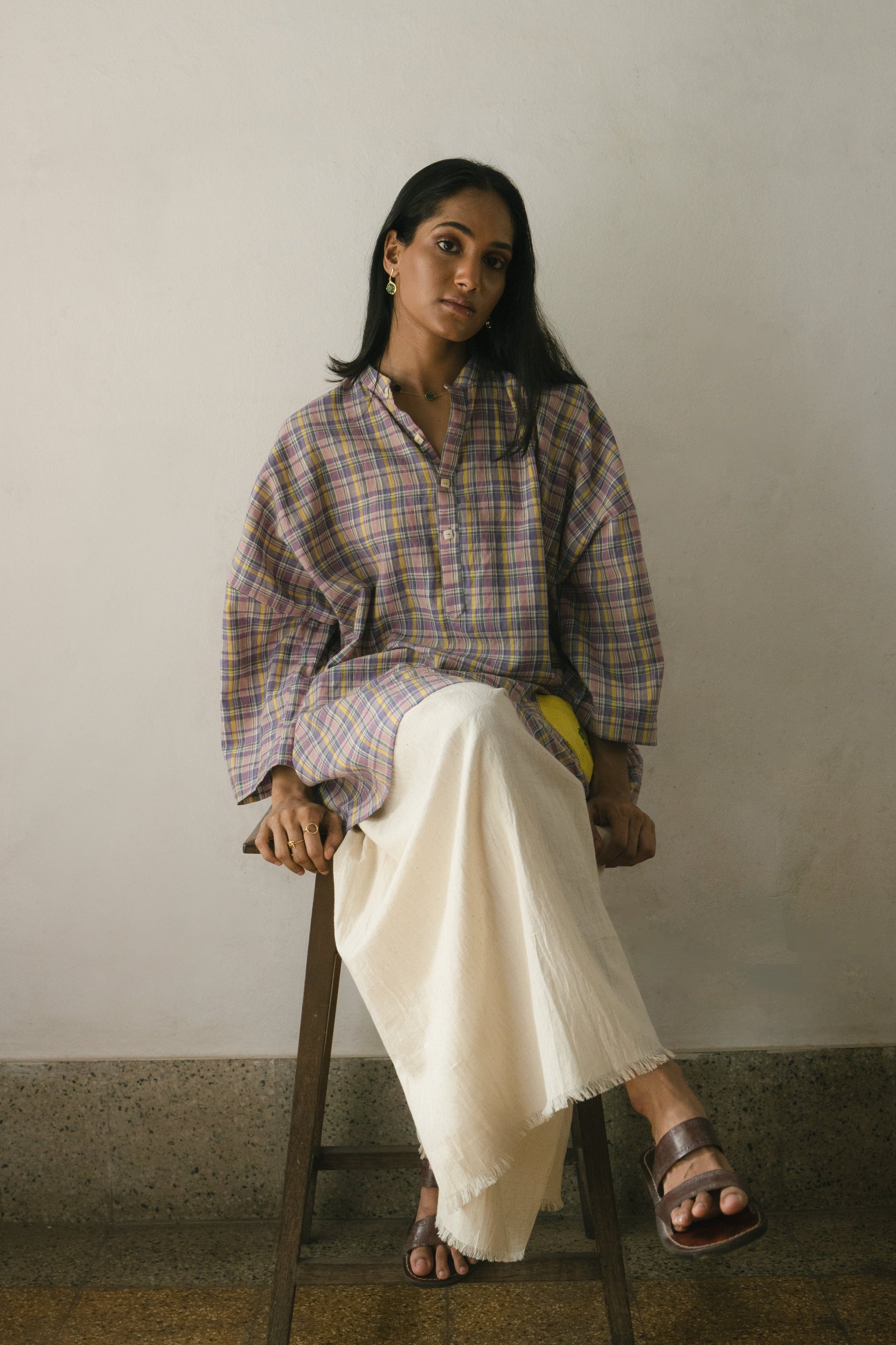 Deeta Meadow unisex coord set tops, featuring a stylish and comfortable design, shown in a close-up image.