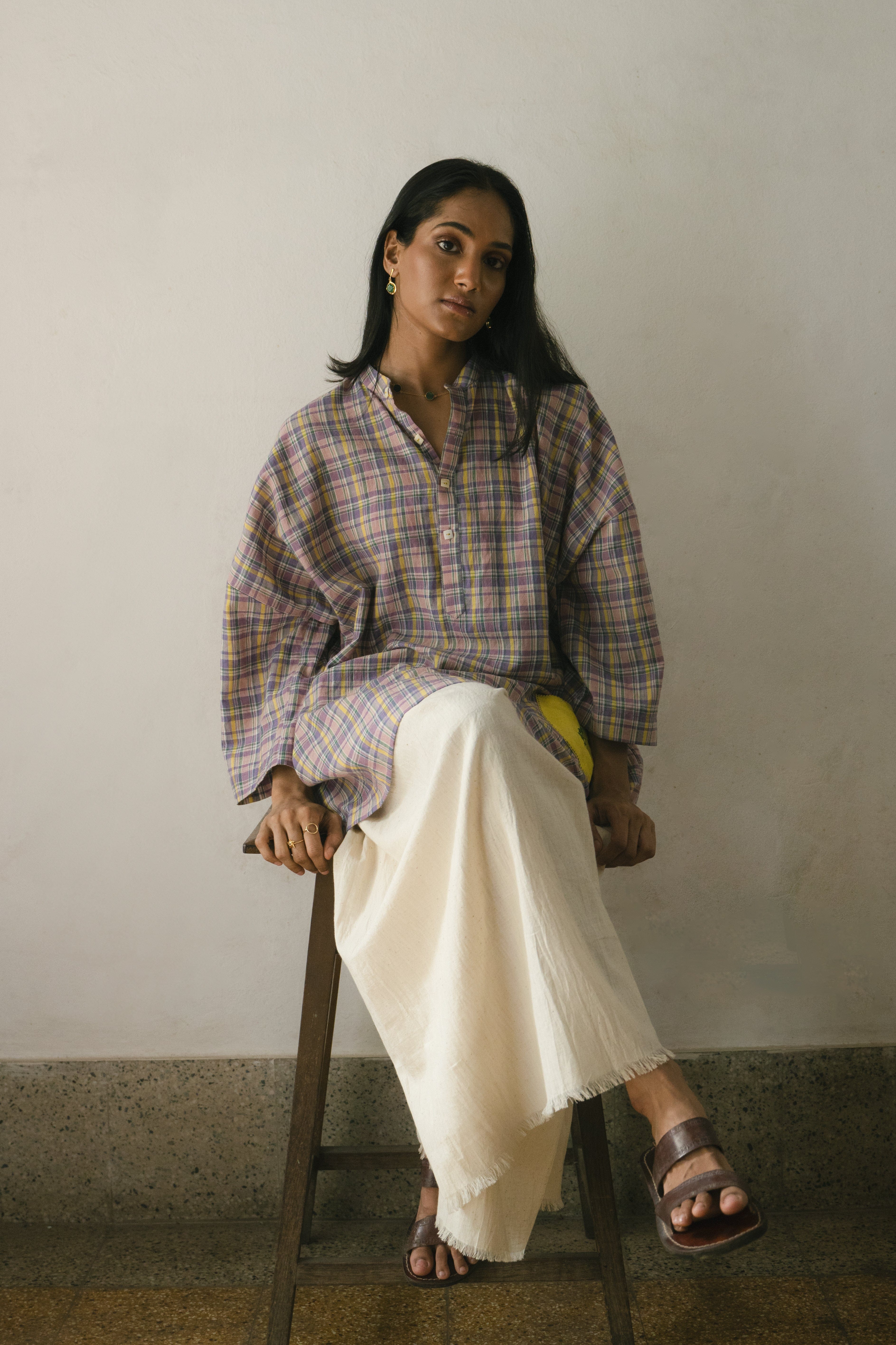Deeta Meadow unisex coord set tops, featuring a stylish and comfortable design, shown in a close-up image.