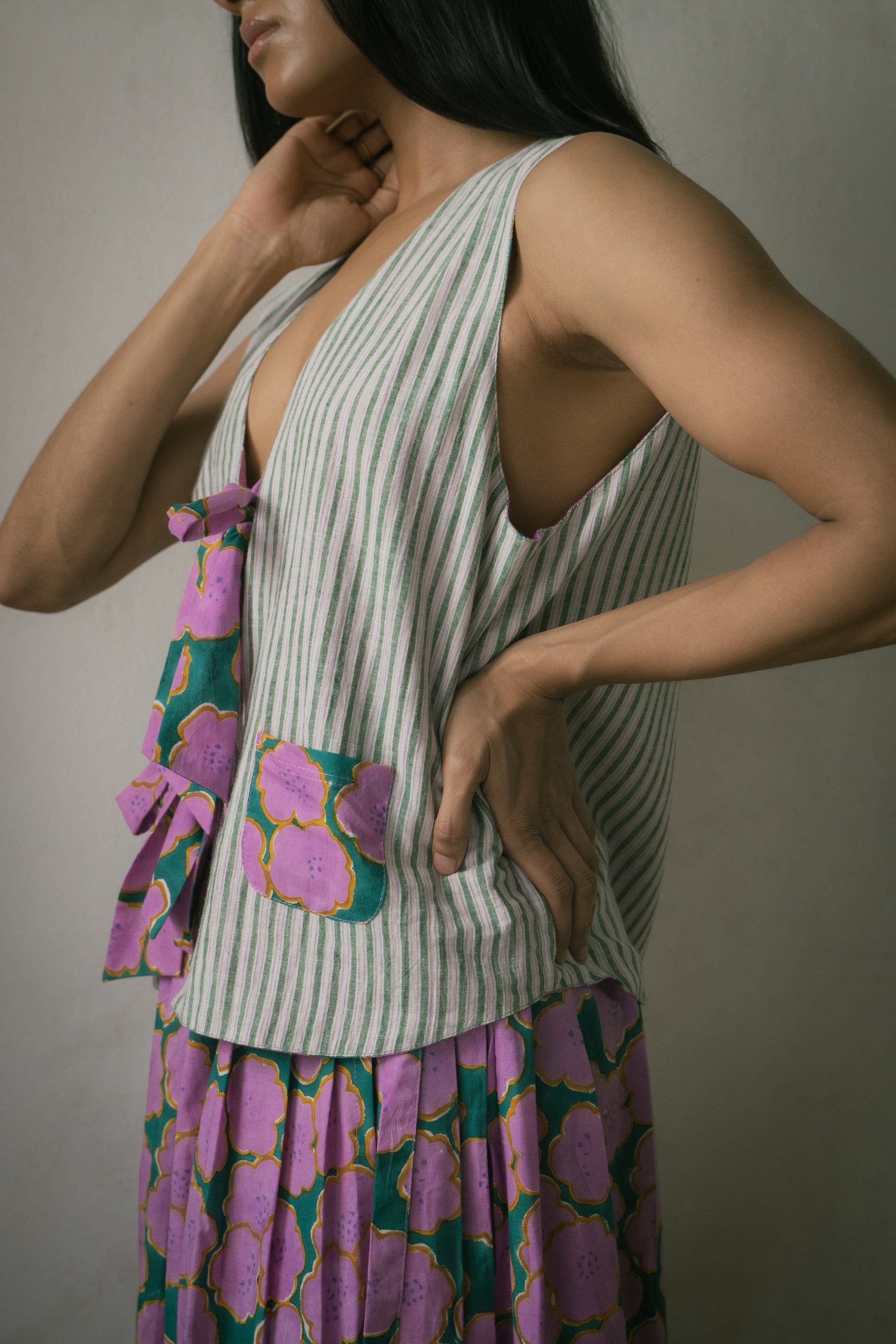 Deeta Clover skirt set featuring a stylish skirt with a matching top, perfect for casual or dressy occasions.