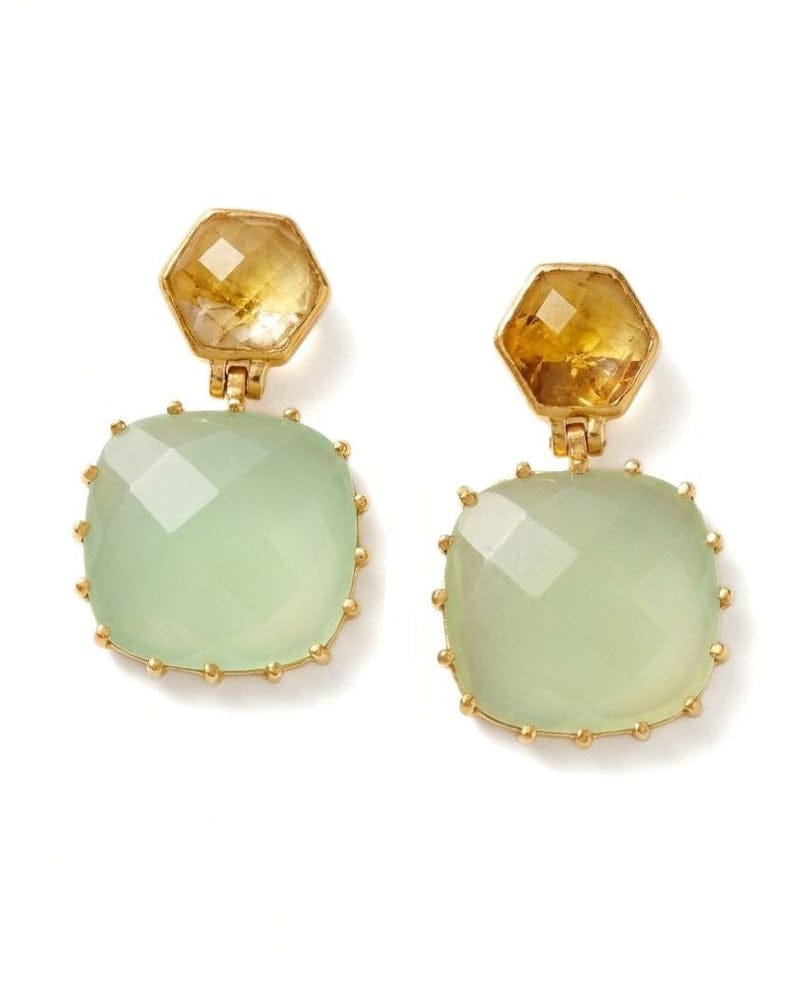 Blue Ila earrings by Bombaybirds featuring mint-colored, handcrafted earrings with intricate detailing and elegant design.