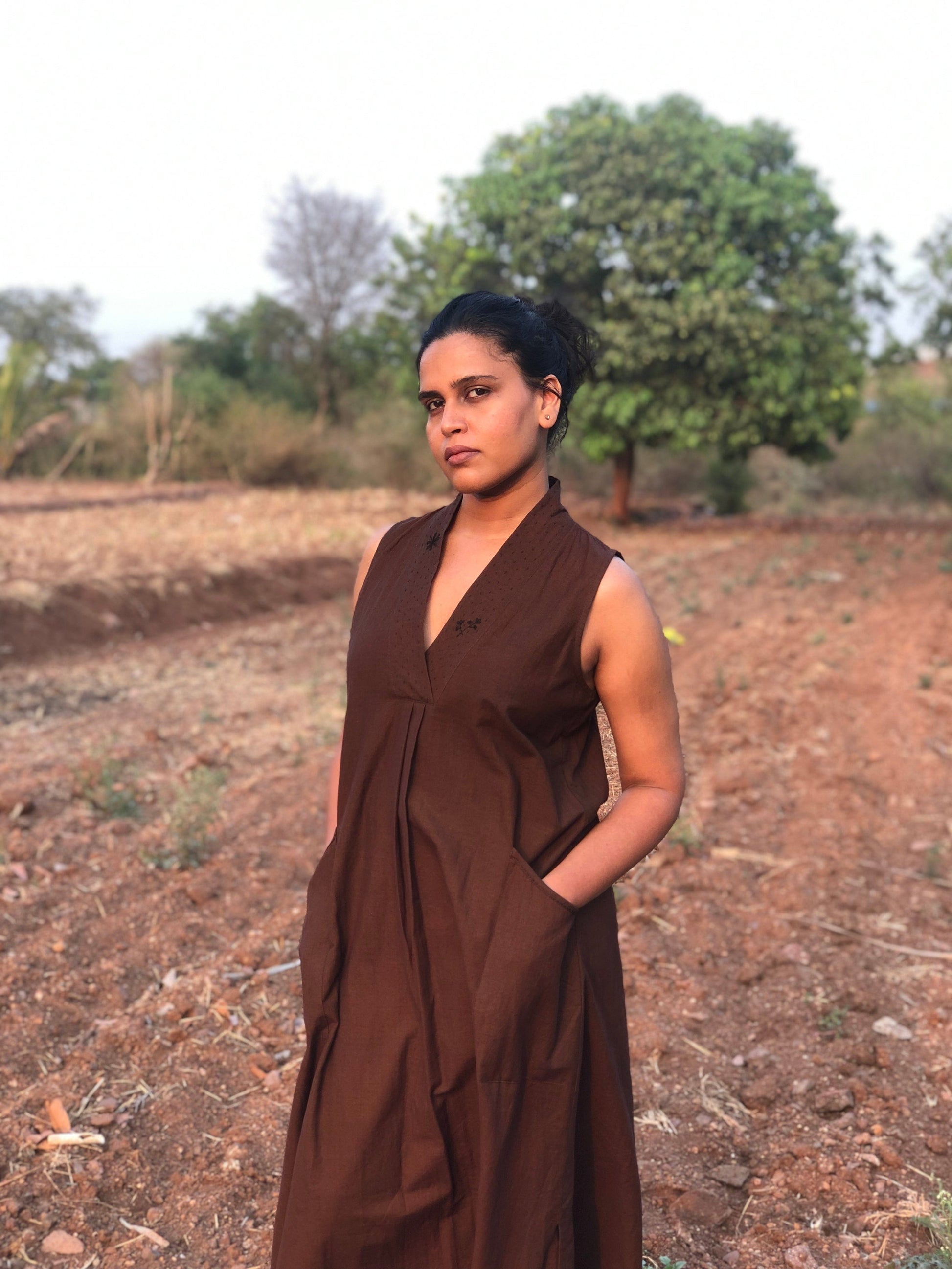 Deeta Coco dress displayed on a mannequin, featuring a stylish, flowy fabric and elegant design perfect for casual or semi-formal wear.