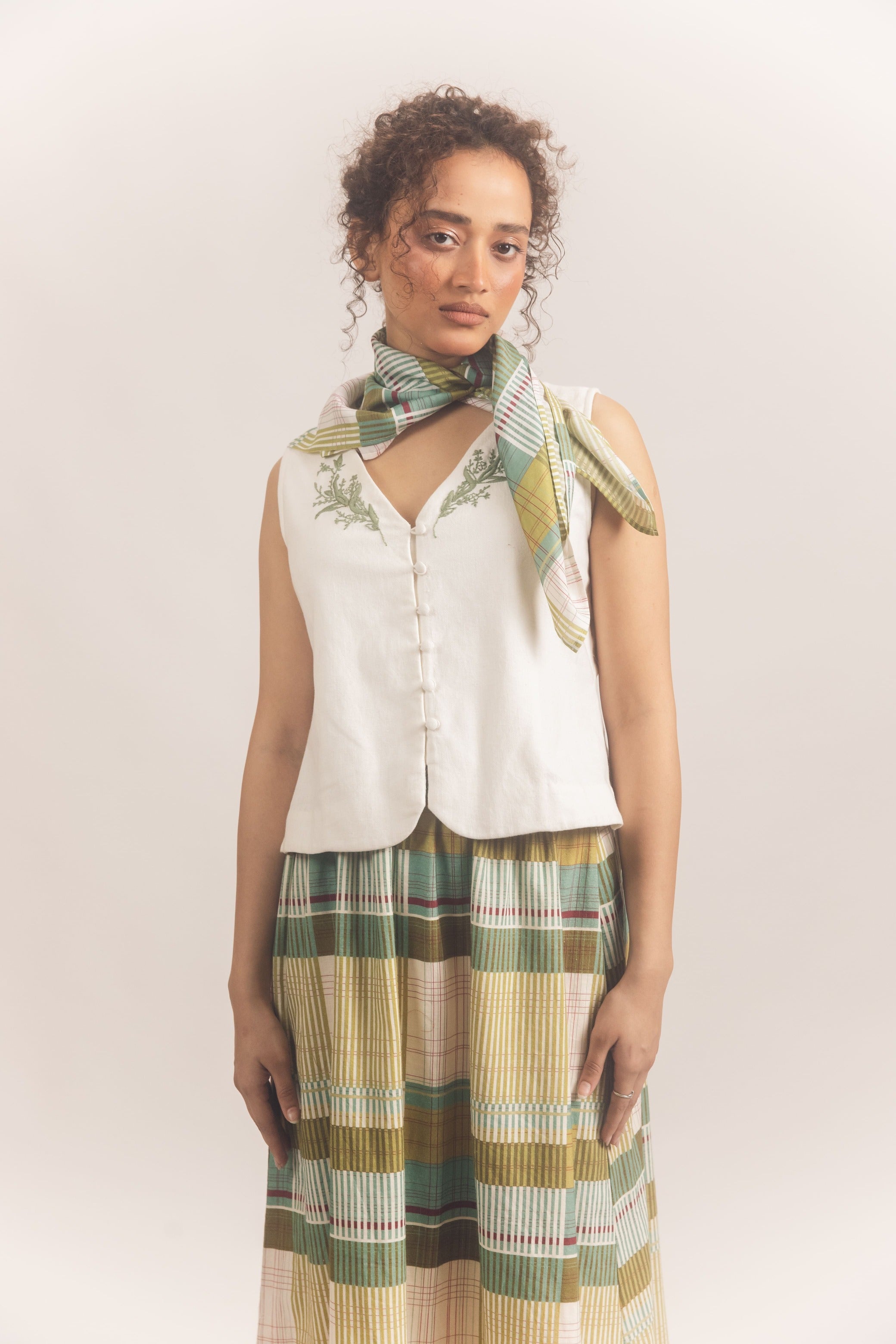 Edith Jacket set White