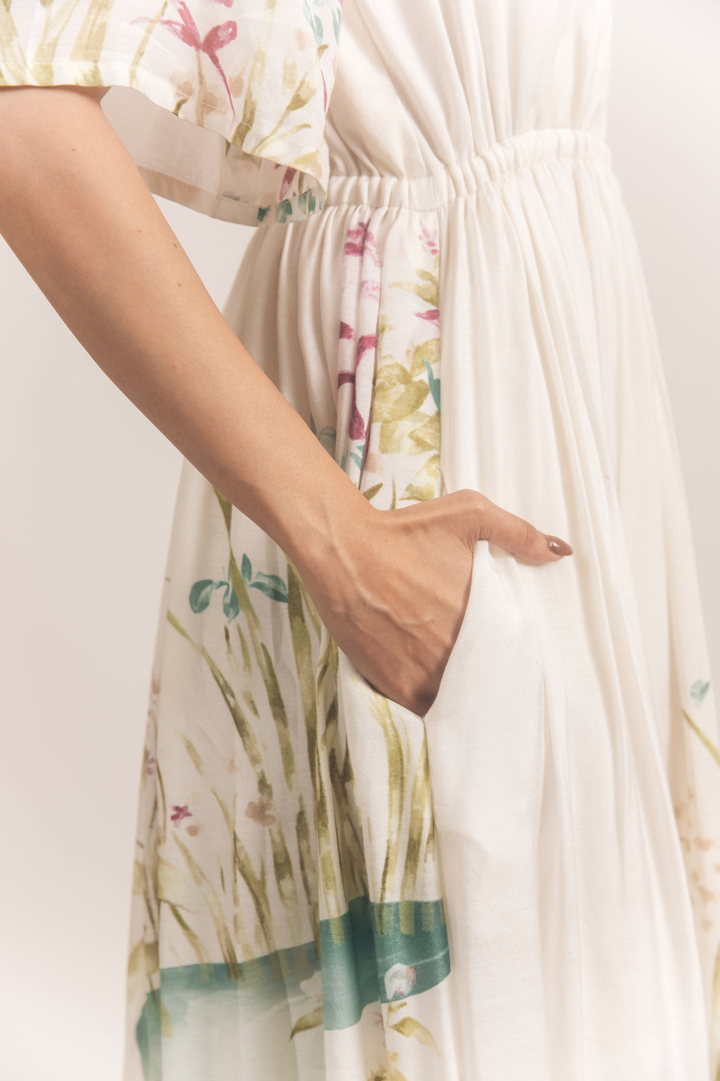 Tier dress White