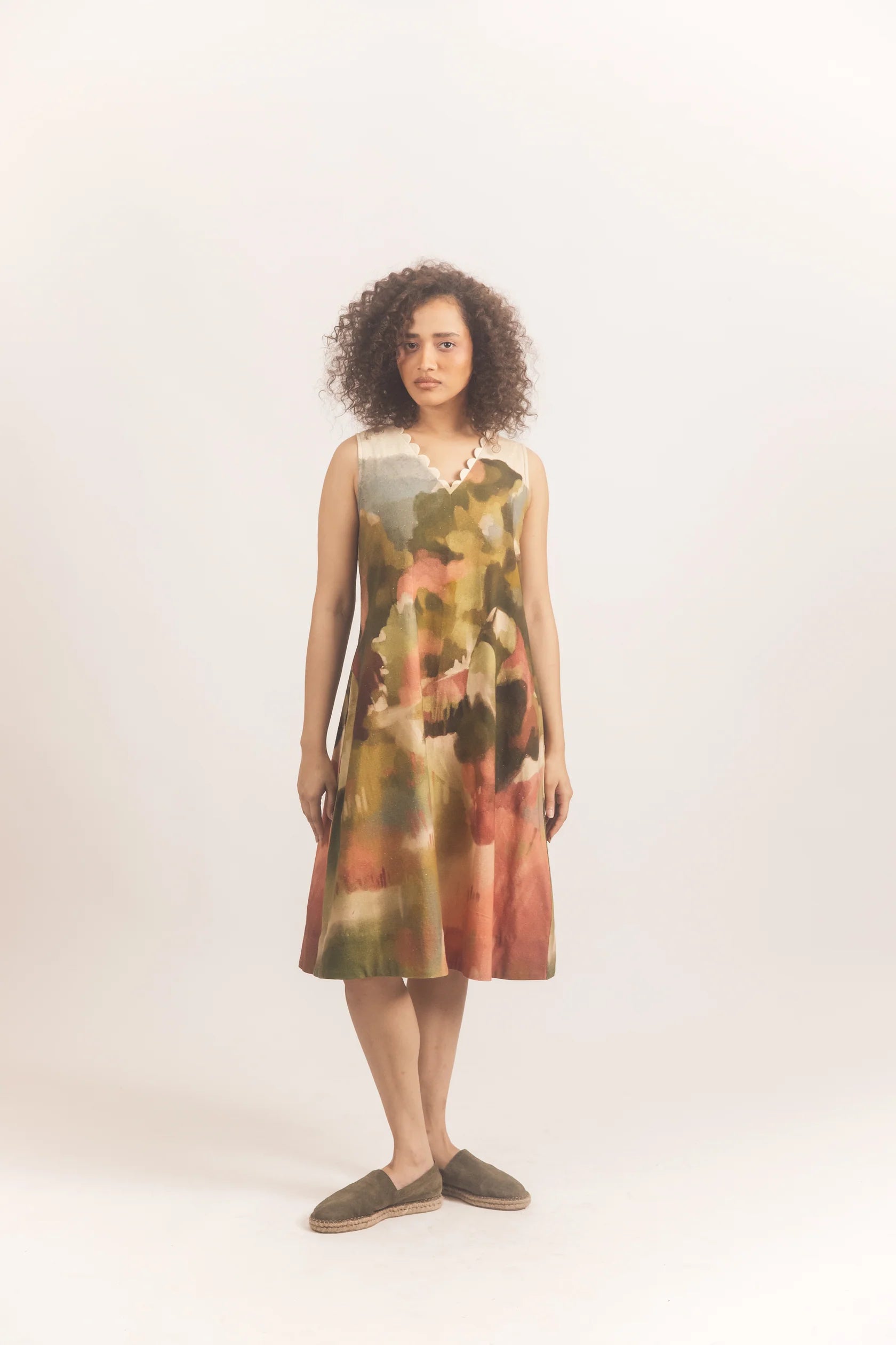 Lea scallop dress