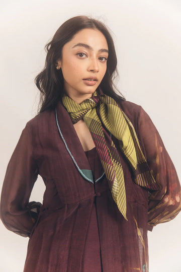 Aurora jacket set wine