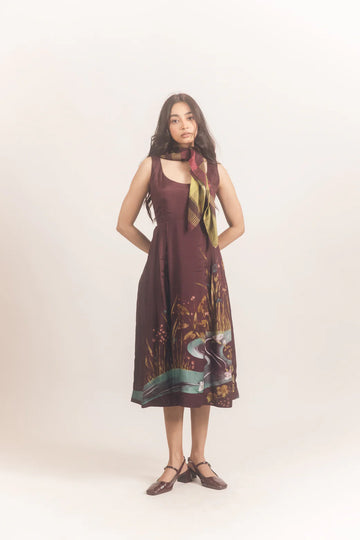 Aurora dress wine