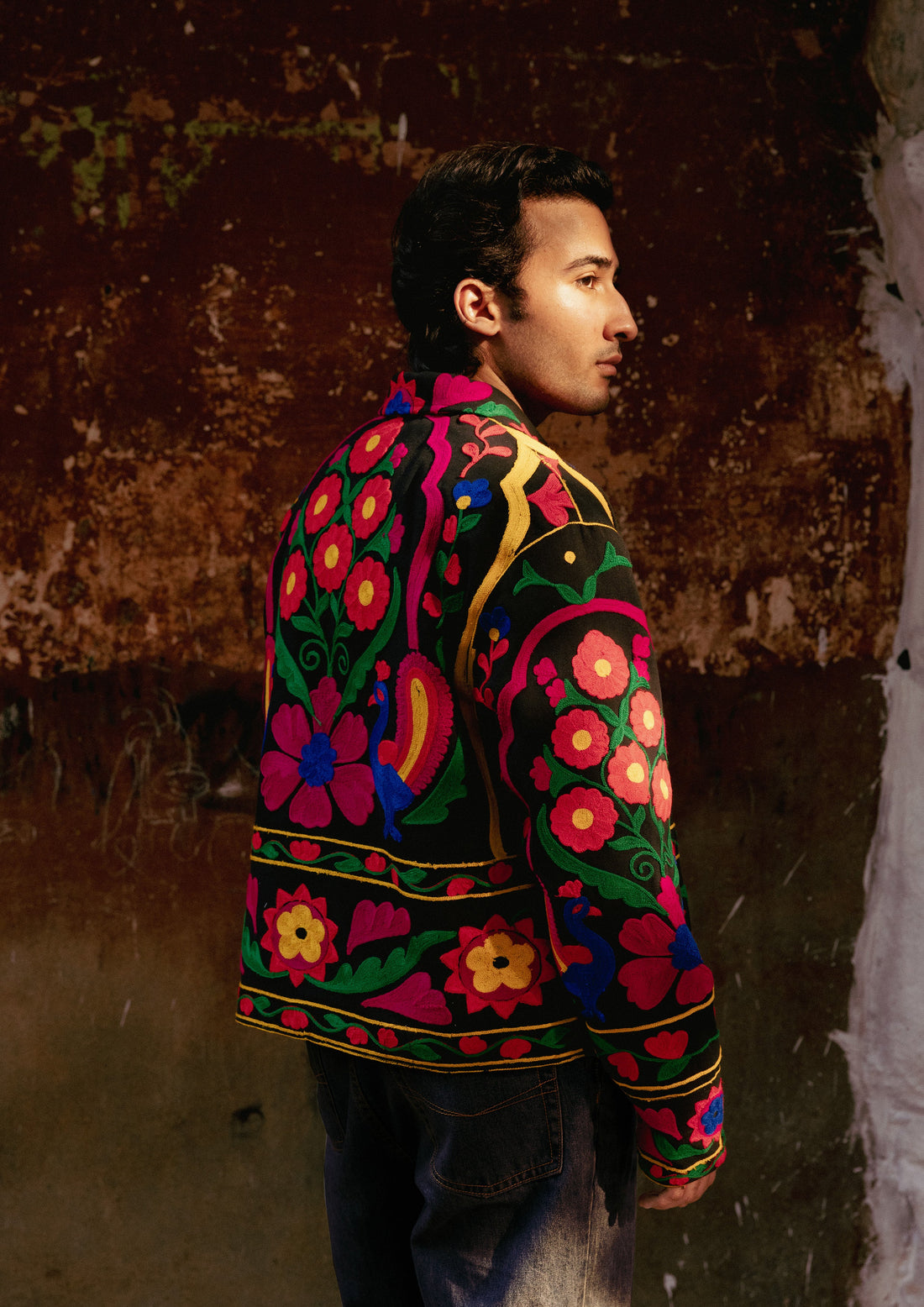 JAIPUR JACKET PEACOCK EMBROIDERY