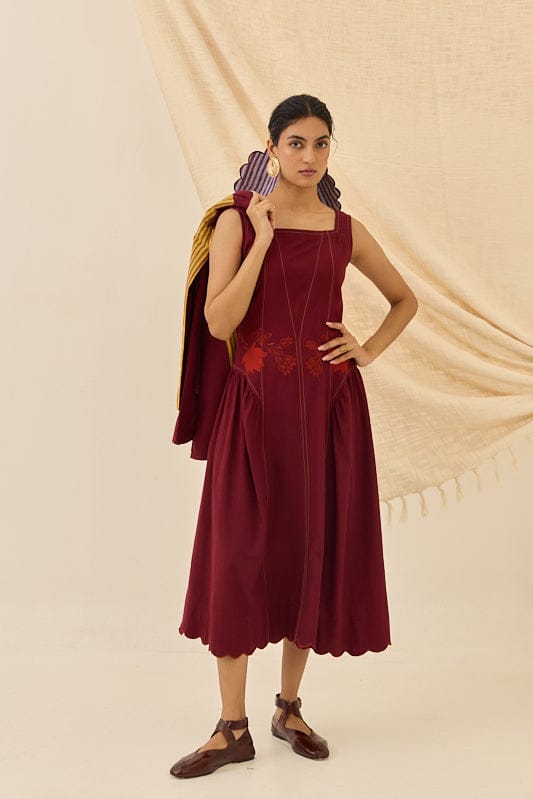 Reversible Kuhu handloom jacket by JODI with intricate patterns, showcasing both sides of the stylish, eco-friendly jacket.