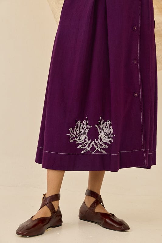 Morni handloom wrap dress by JODI, featuring traditional patterns and a comfortable, stylish fit in natural fabric.