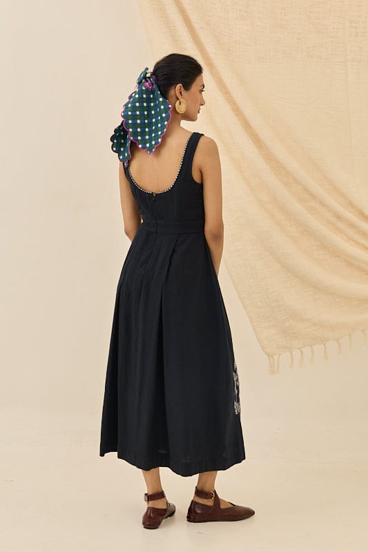 JODI Jugnu handloom dress with intricate patterns, flowing fabric, and vibrant colors, ideal for traditional or casual wear.