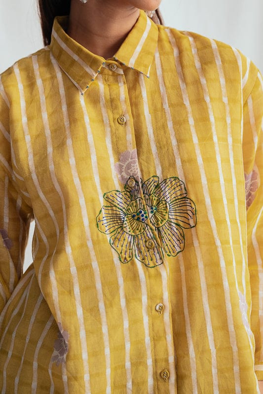 JODI Dhoop shirt displayed on a model, featuring a stylish, modern design in a casual shirt style.