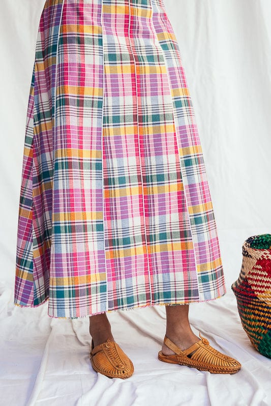 JODI Sherbet panel dress featuring a flowing design with color-blocked panels, perfect for stylish casual wear.